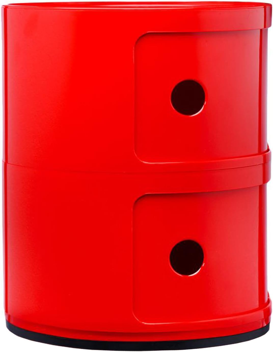 Detalle 2 de Kartell Componibili contenitore 2 elementi rosso, base tonda
