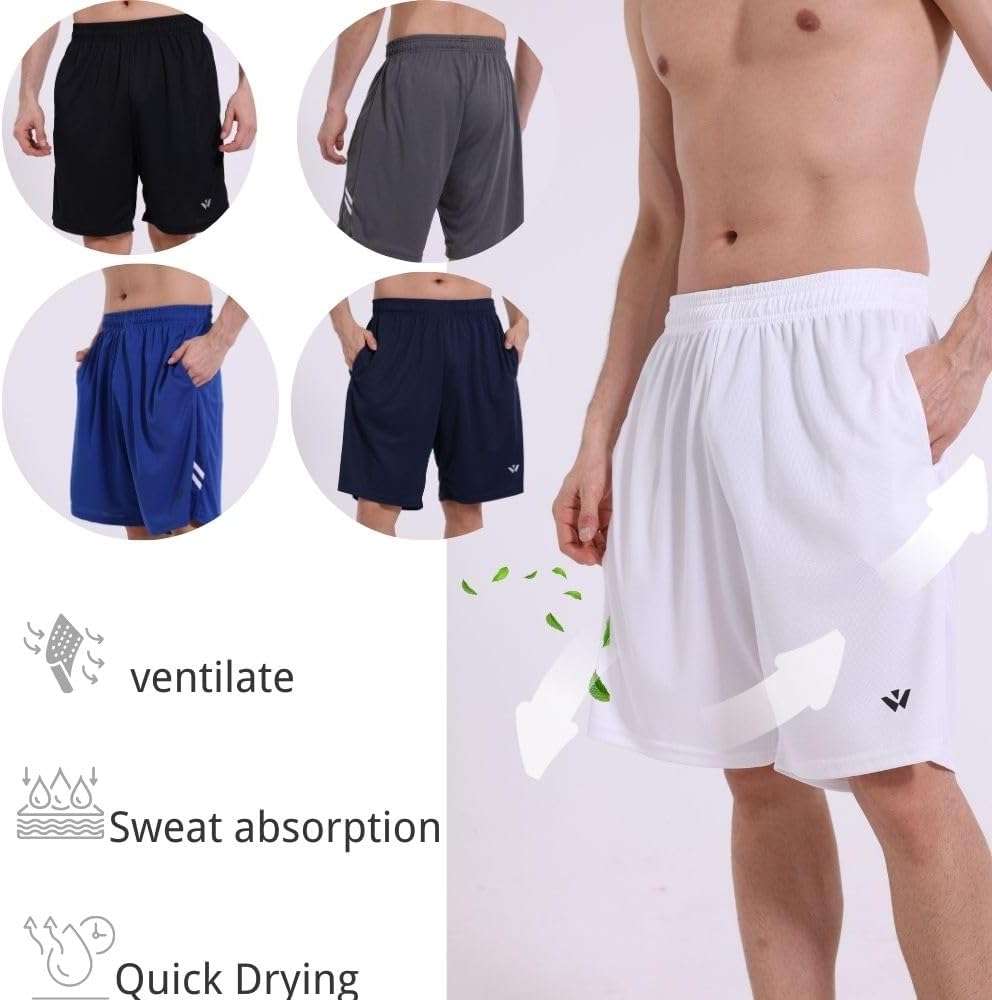 Thumbnail 2 de fovdtaa 5 Pack Men's Sports Shorts with Pockets – Lightweight, Quick-Dry Athletic Shorts
