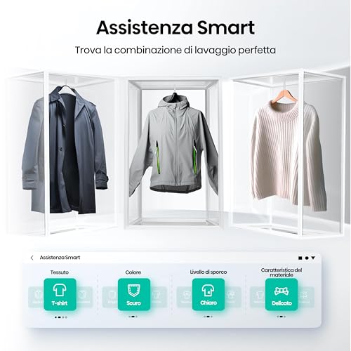 Detalle de Hisense WF7S1247BW: Lavatrice a Carica Frontale da 12 Kg con AI, Vapore e Autodose