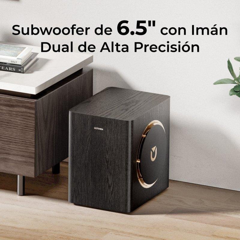 Detalle de Ultimea Skywave Barra de Sonido 5.1.2 ch 530W con Bluetooth 5.4 y Dolby Atmos