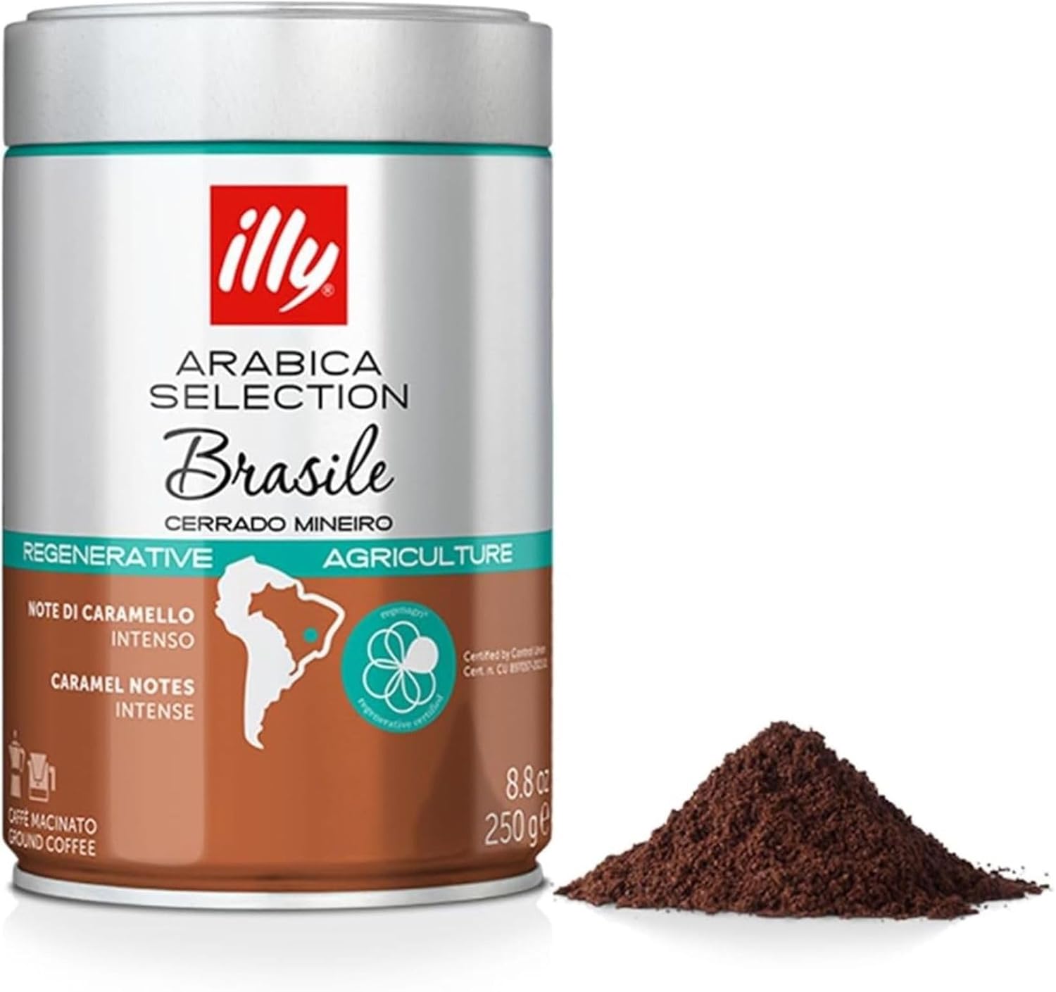Detalle de illy Gemahlener Kaffee für Espresso Arabica Selection Brasile Cerrado Mineiro – 250 g