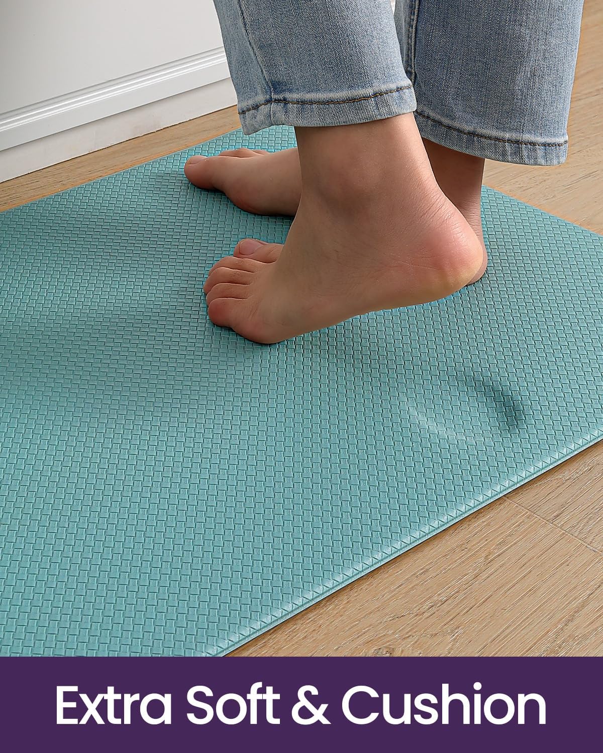 Thumbnail 2 de DEXI Cushioned Kitchen Floor Mats 17x29+17x59 🧽