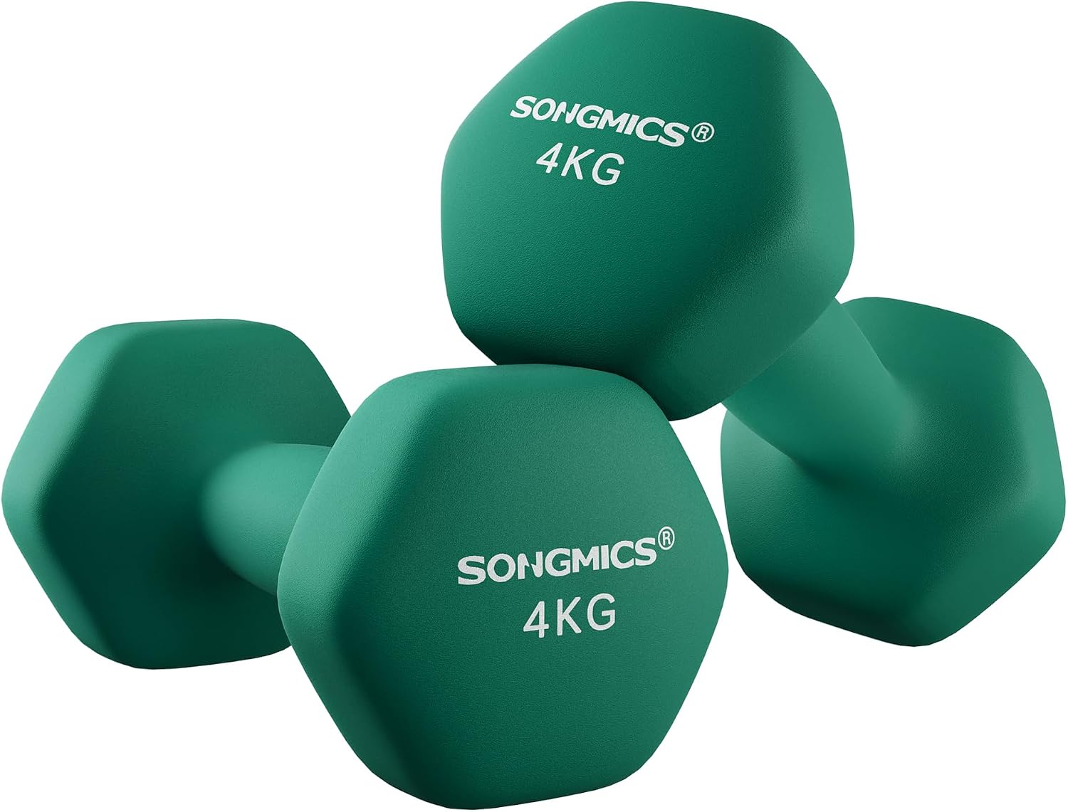 Thumbnail 6 de SONGMICS 2 x 2.5 kg Hex Dumbbells with Coated, Non-Slip Grip