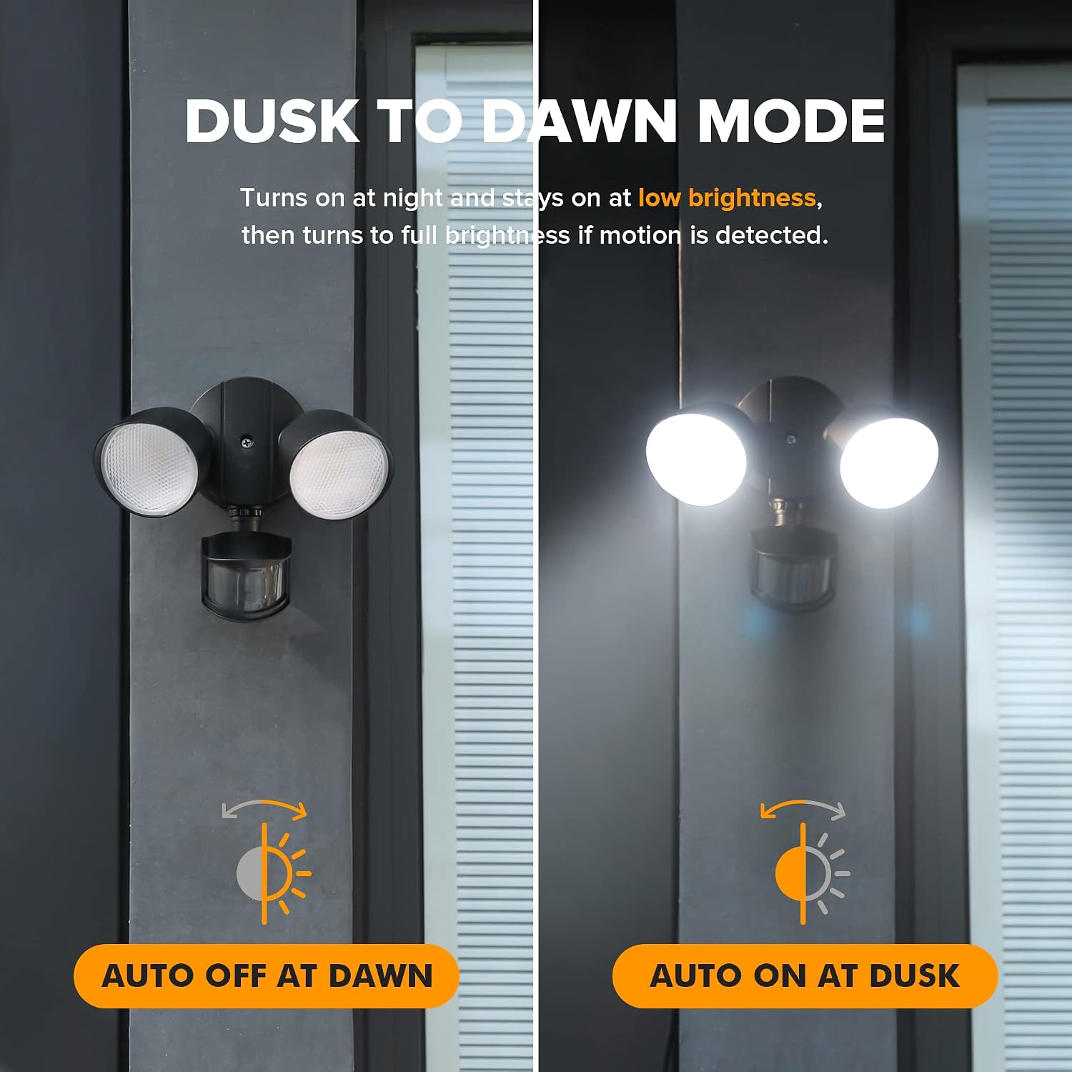 Detalle 1 de LUTEC 4012 32W LED Outdoor Security Light, 3,500 Lumens, Motion Sensor