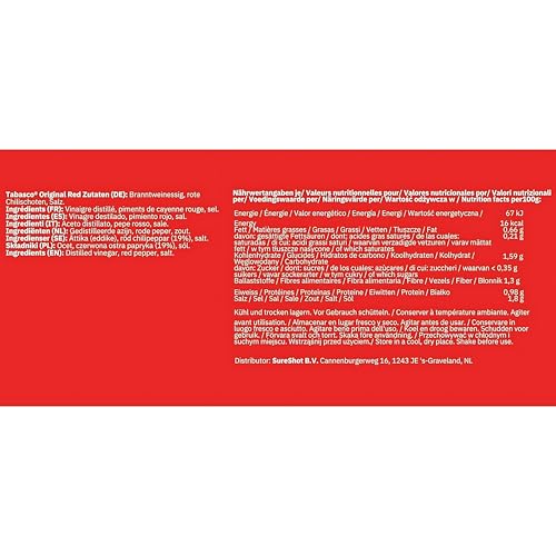 Detalle 2 de TABASCO® Original Red Pepper 🫑 3,8L - Para Amantes del Picante