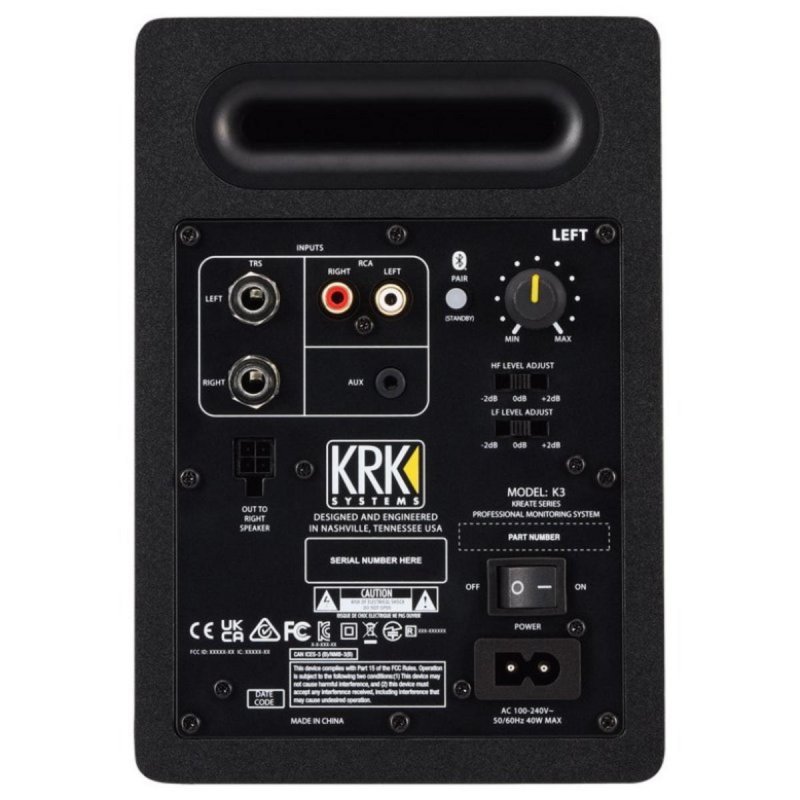 Thumbnail 2 de KRK KREATE 3 Bluetooth 65W Bass Reflex – Monitor de Estudio activo en pareja