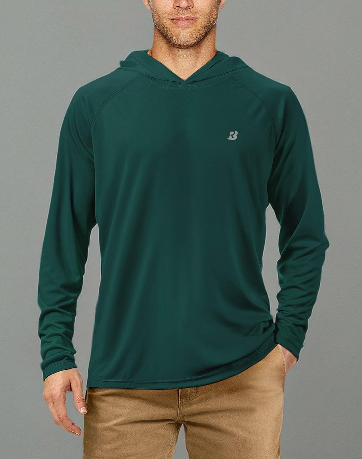 Thumbnail 5 de Roadbox UPF 50+ Long Sleeve Fishing Shirts for Men with Hood, UV Sun Protection Rash Guard