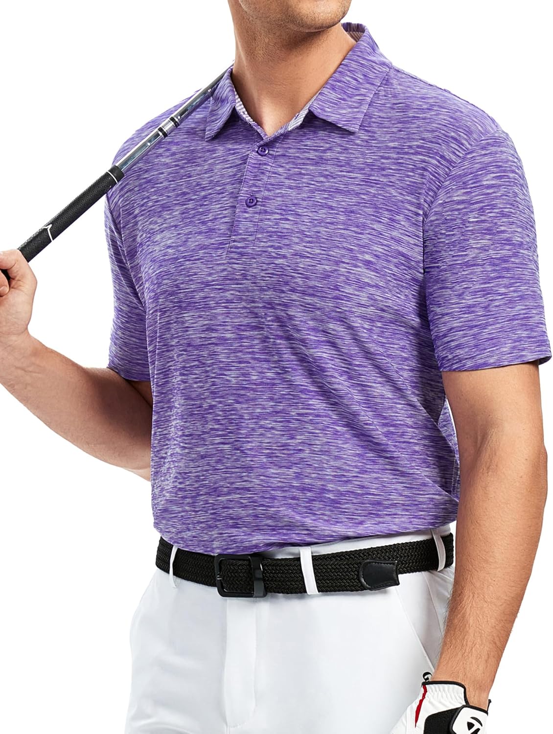 Detalle 2 de Alex Vando Men's Golf Shirt: Moisture-Wicking Quick-Dry Polo