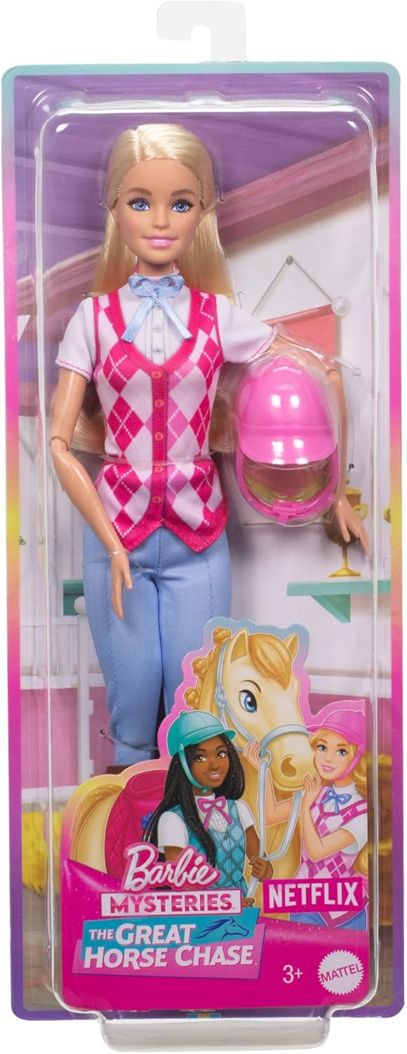 Detalle 2 de Barbie Malibu Puppe HXJ38 Zubehör für Pferde