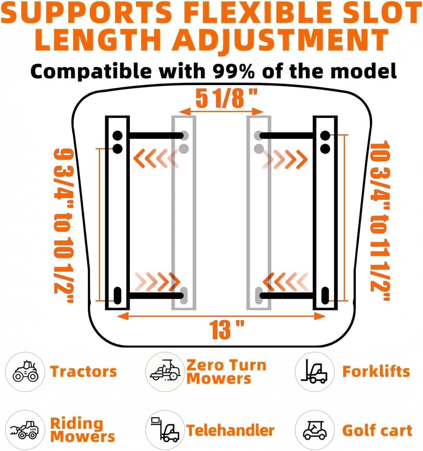 Thumbnail 5 de SEATIN Universal Forklift Seat: versatile tractor and heavy equipment seat with hip restraint and safety features