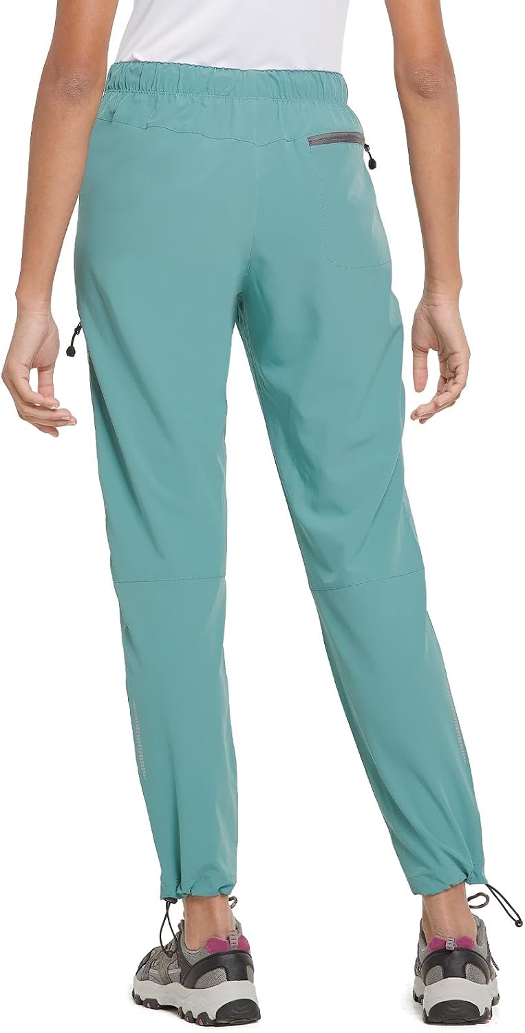 Detalle de Baleaf Damen Outdoorhose Wanderhose – Wasserdicht, schnelltrocknend, Capris mit UV-Schutz UPF 50+