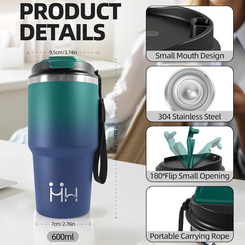 Thumbnail 1 de HoneyHolly Termo Cafe 600 ML — vaso térmico para coche