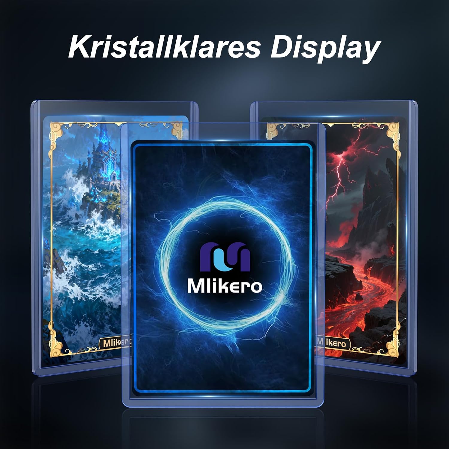 Thumbnail 3 de Mlikero 400 Kartenhüllen 3x4 Zoll – Hartkartenhüllen inkl. 200 Hartkartenhüllen und 200 Transparente Hüllen