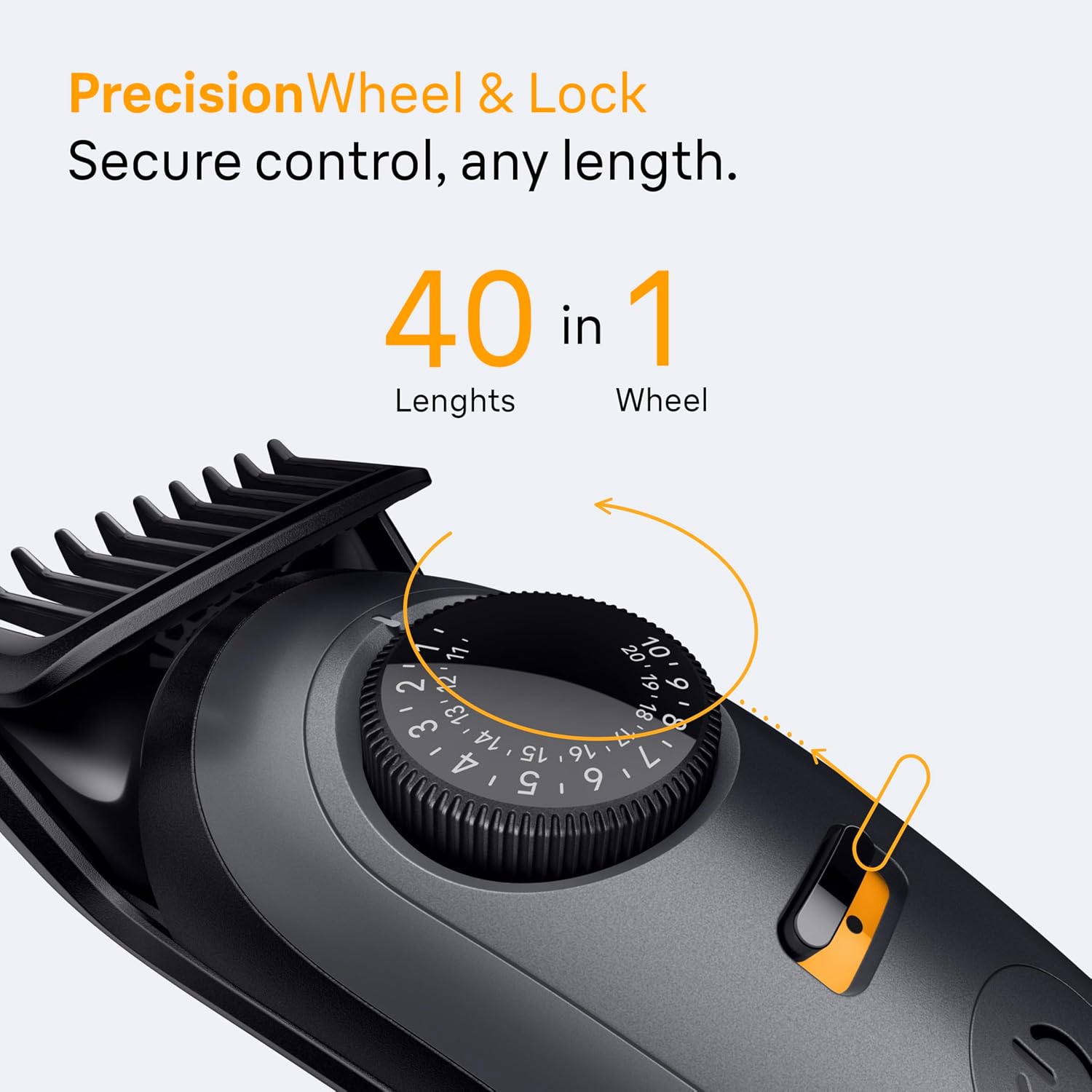 Detalle de Braun AIO 5510 All-in-One Series 5 Trimmer, 40 Lengths, Waterproof