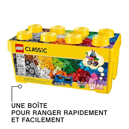 Detalle de LEGO 10696 Classic: La Boîte de Briques Créatives — 484 pièces, rangement et idées de construction