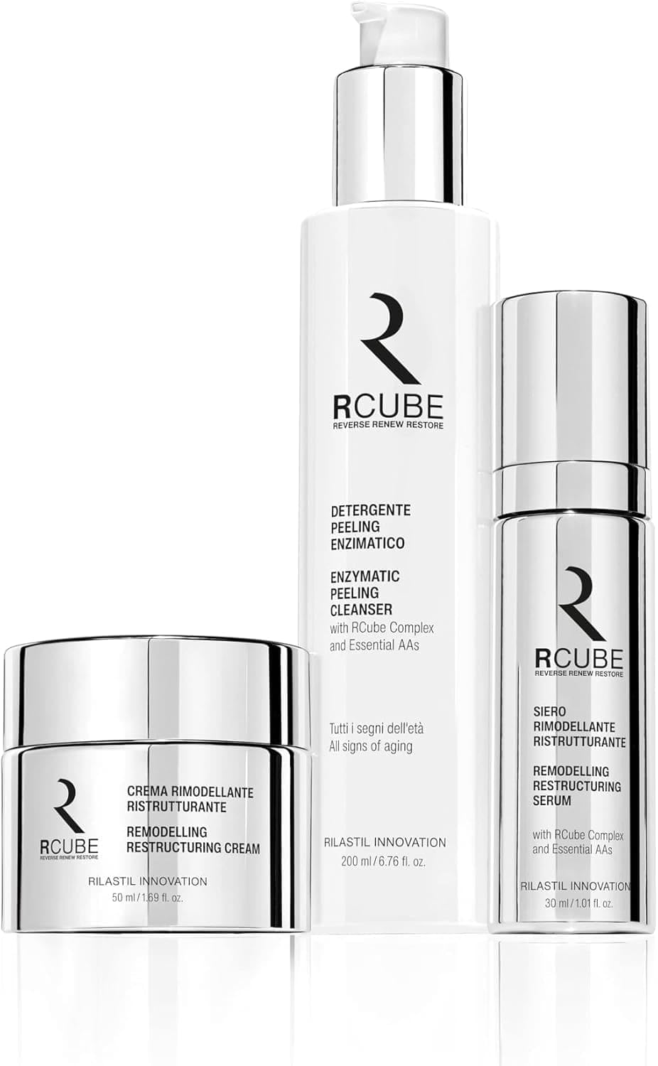 Thumbnail 1 de Rilastil RCube Detergente Peeling Enzimatico Viso 200 ml