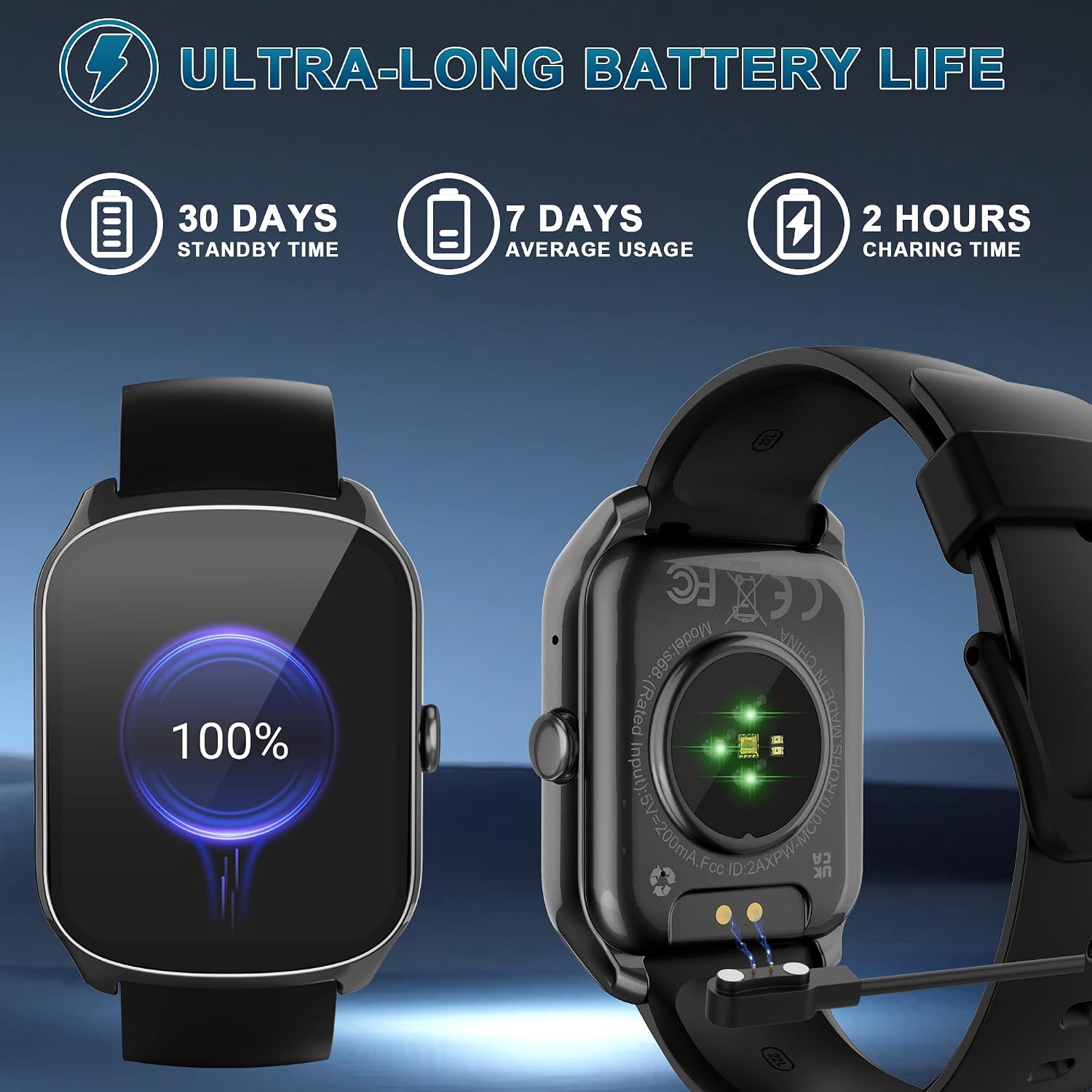 Thumbnail 5 de Smartwatch Uomo Donna con Schermo Curvo HD 1,95'' – 112 Modalità, Chiamate Bluetooth e IP68
