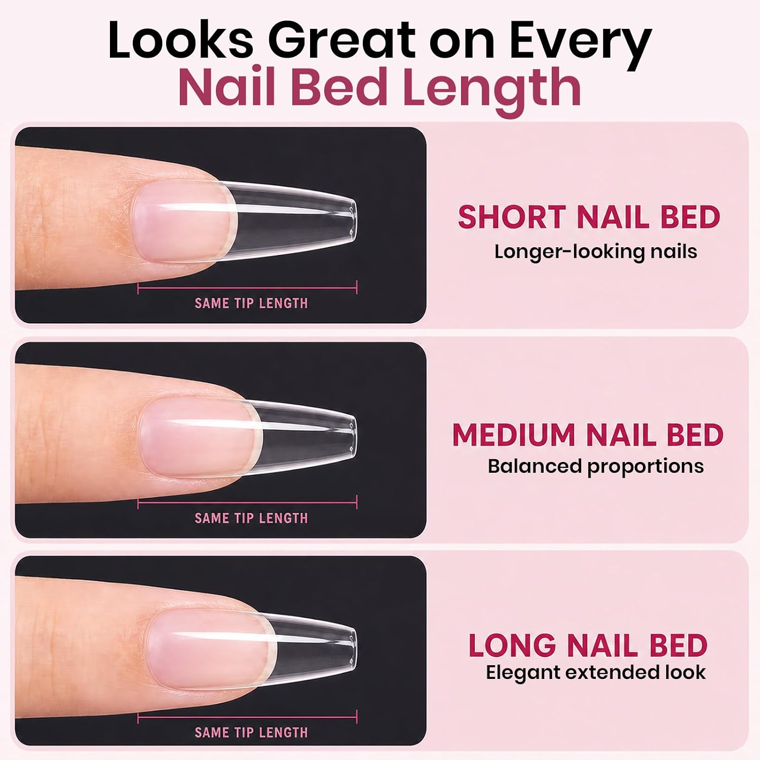 Thumbnail 4 de Beetles Gel Nail Tips Medium Coffin 288pcs ๐