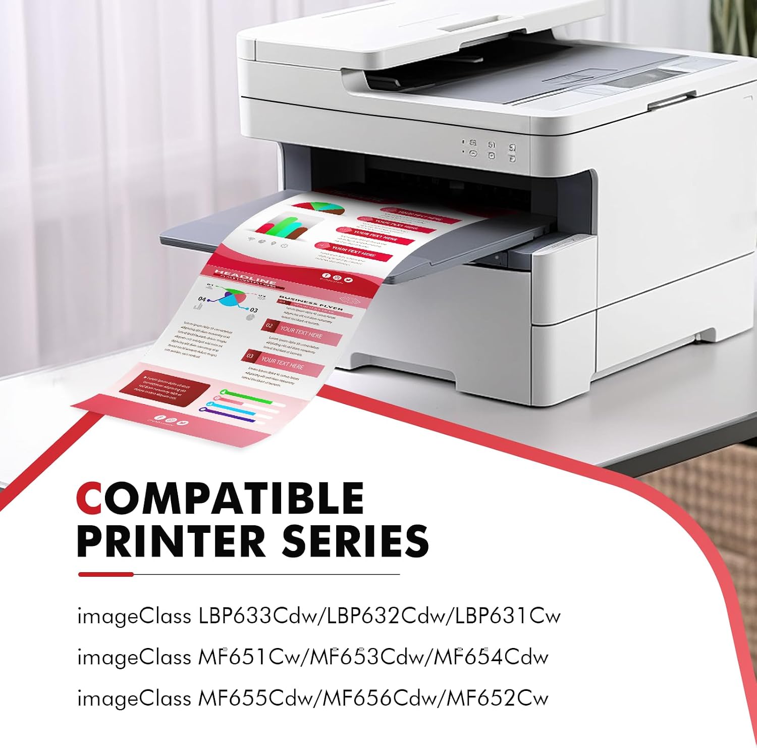 Detalle 2 de Toner Bank 067/067H Compatible Toner Cartridge Set, 4-Pack for Canon Printers