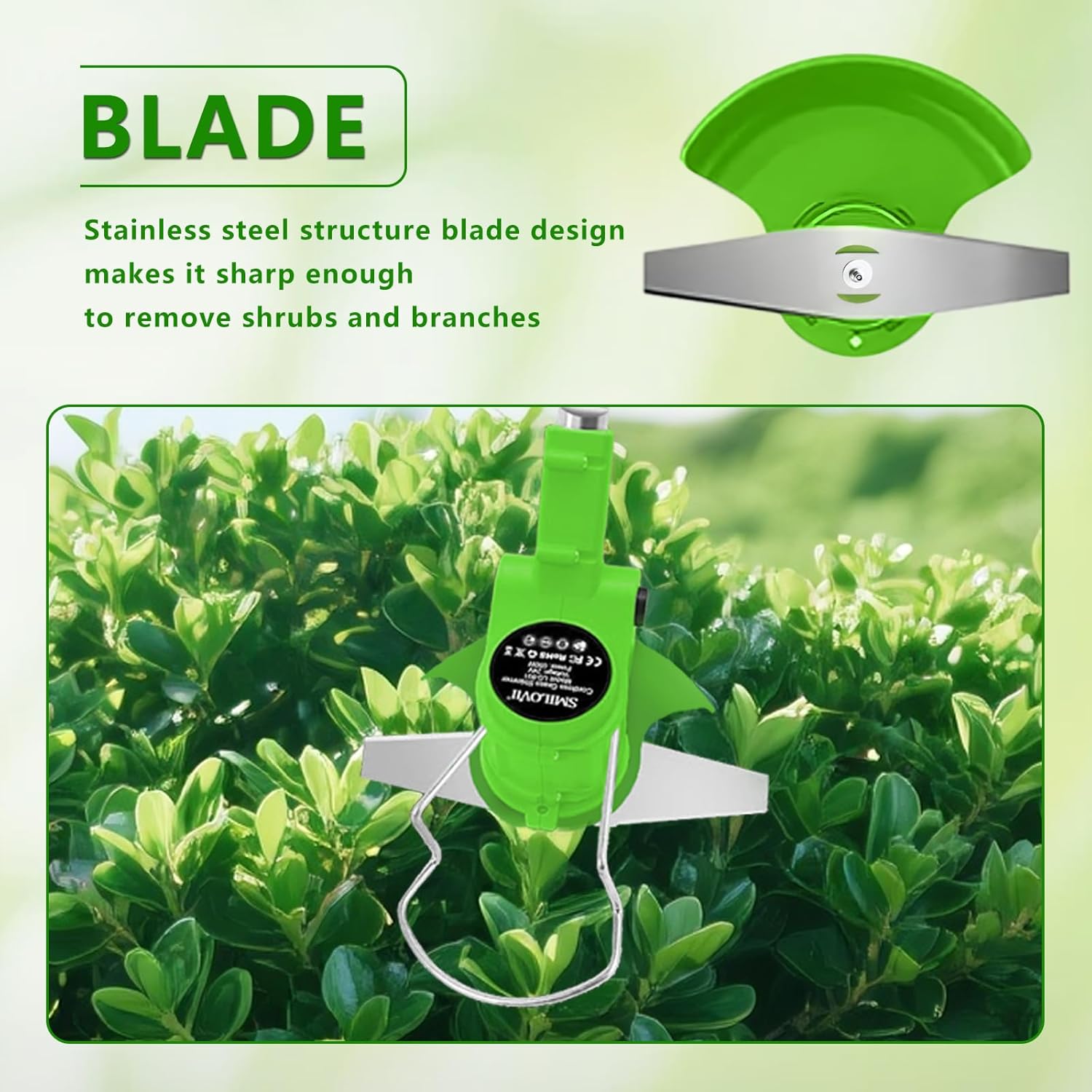 Detalle de 5 Pack Cordless Strimmer Blades – Metal Weed Wacker Replacement Blades Set for Garden Maintenance