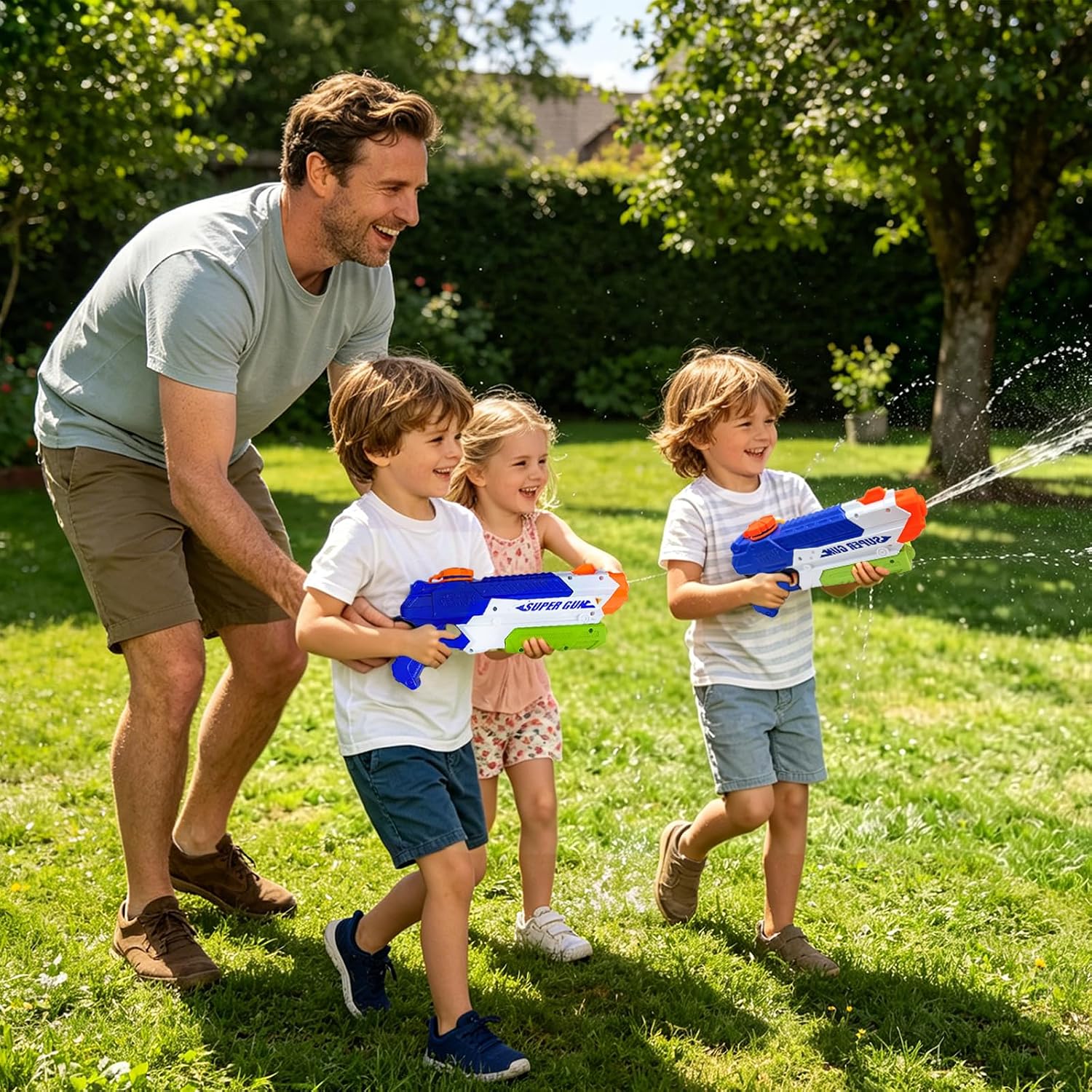 Detalle de Water Gun 2 Pack Water Pistol – Long Range, Lightweight & BPA Free