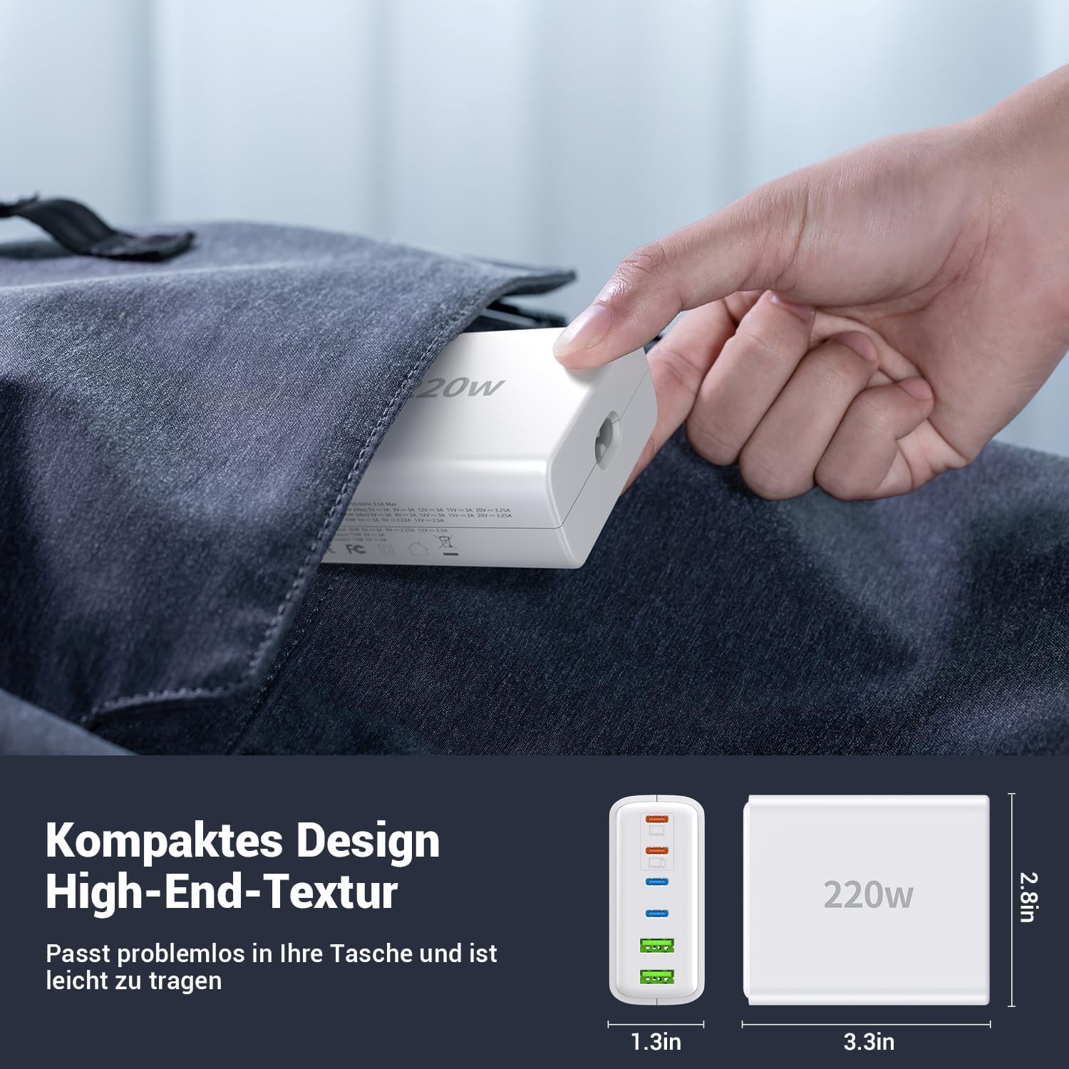 Thumbnail 4 de Ombrex USB-C 220 W Mehrfachladegerät