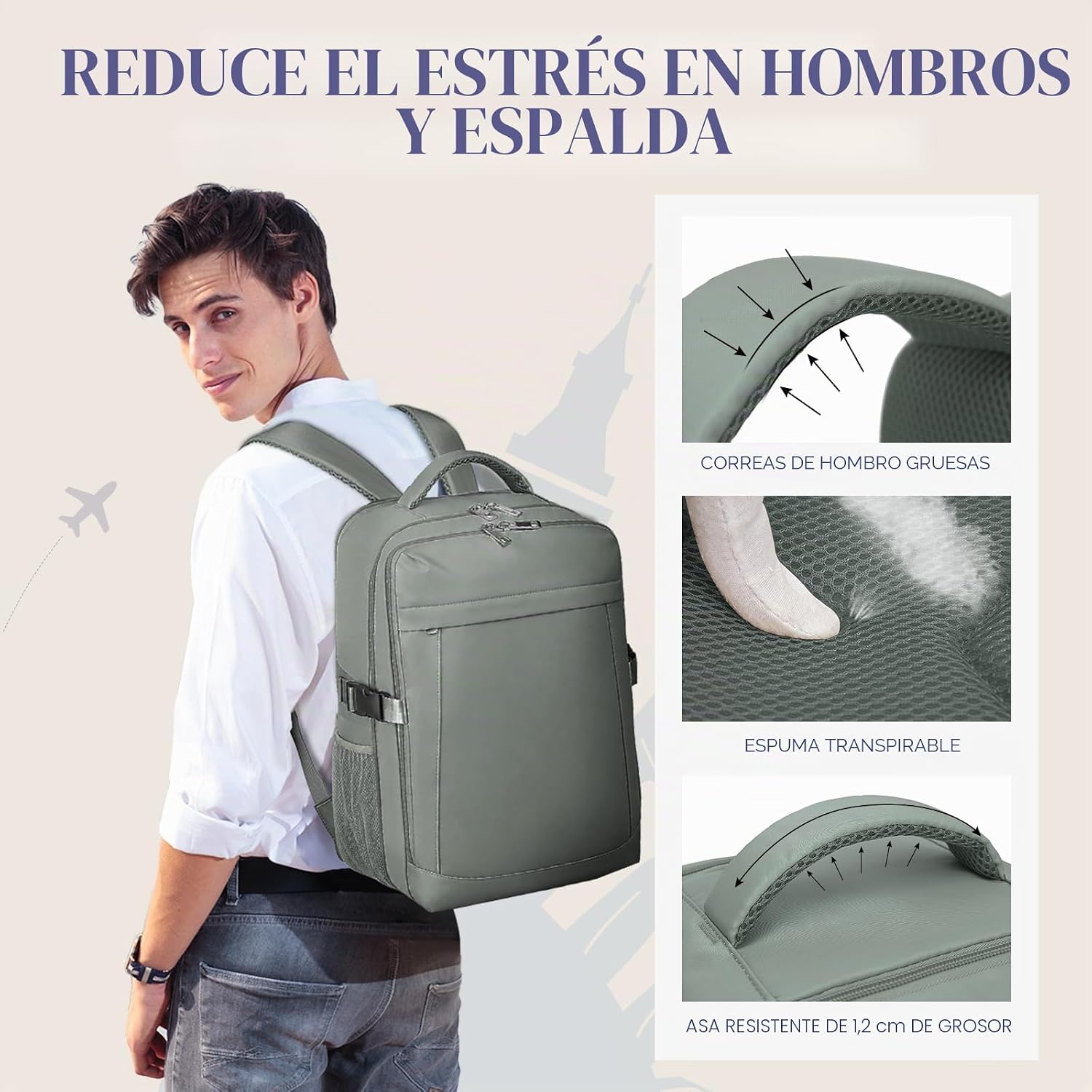 Thumbnail 3 de Yankony Mochila 24L para Ryanair 40x30x20