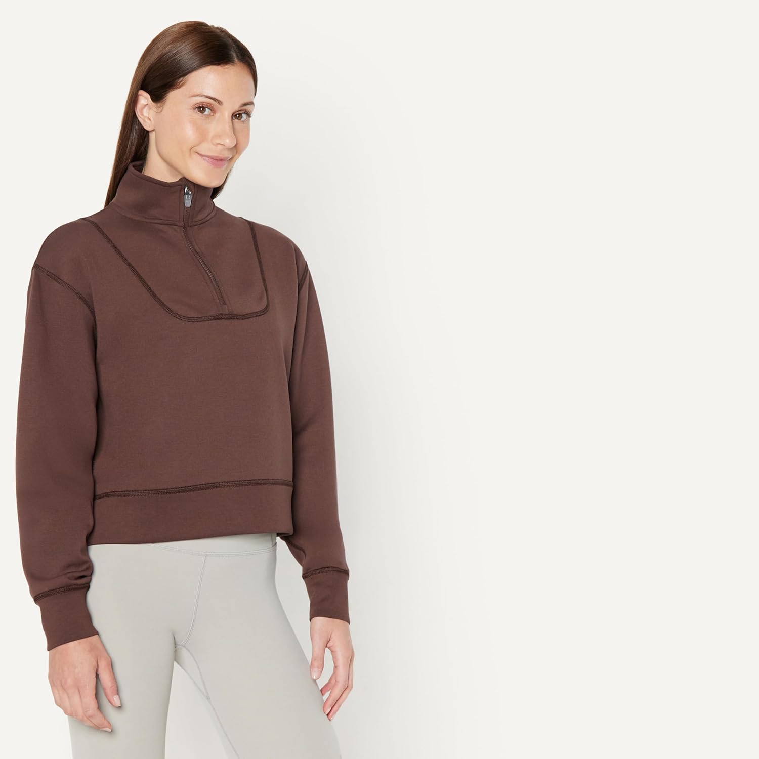 Thumbnail 1 de Amazon Essentials Women's Active Sweat Half Zip Pullover Sweatshirt