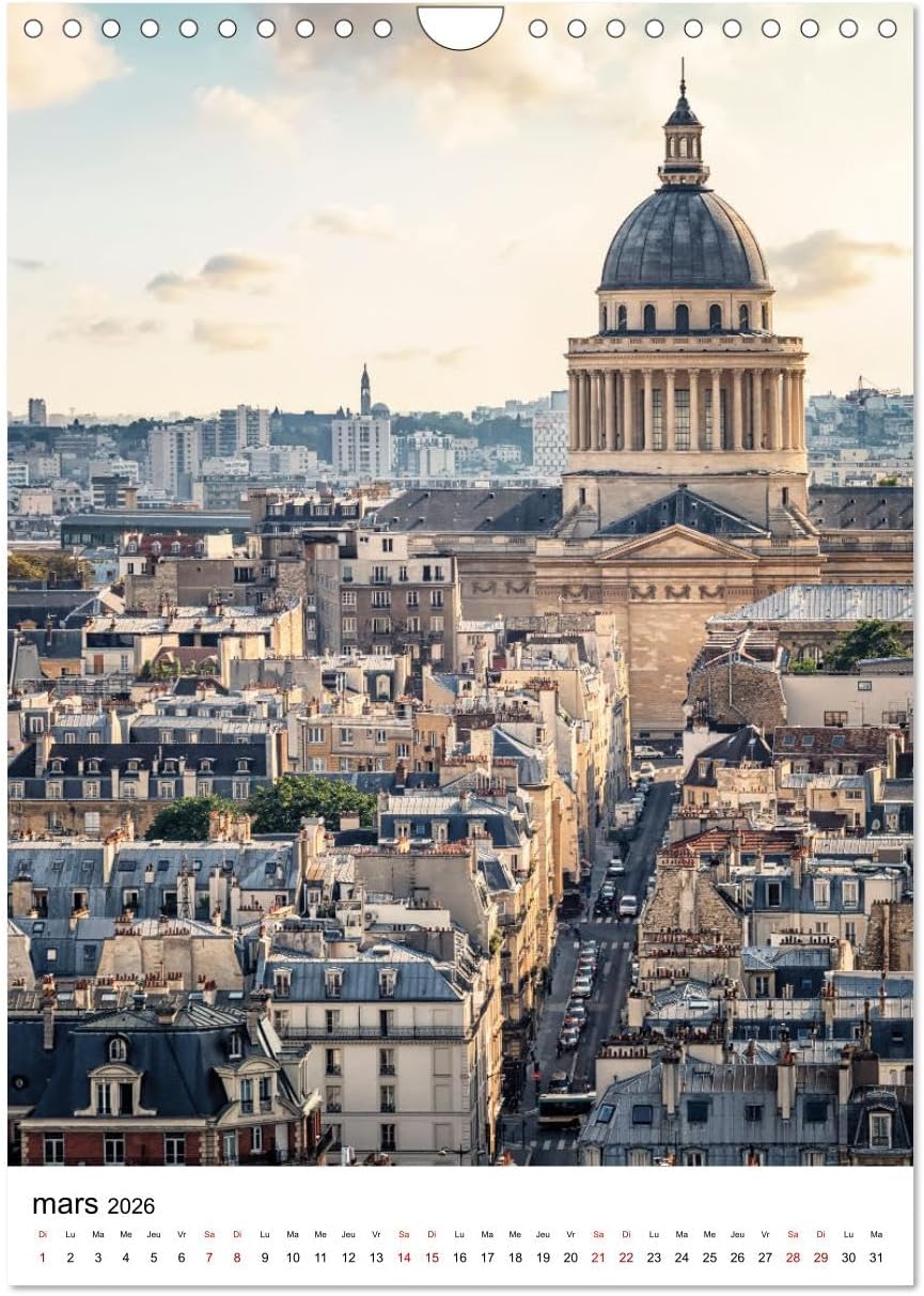 Thumbnail 5 de CALVENDO „Visite de Paris“ Wandkalender 2026 DIN A4 hoch – Fotokalender mit 12 Motiven