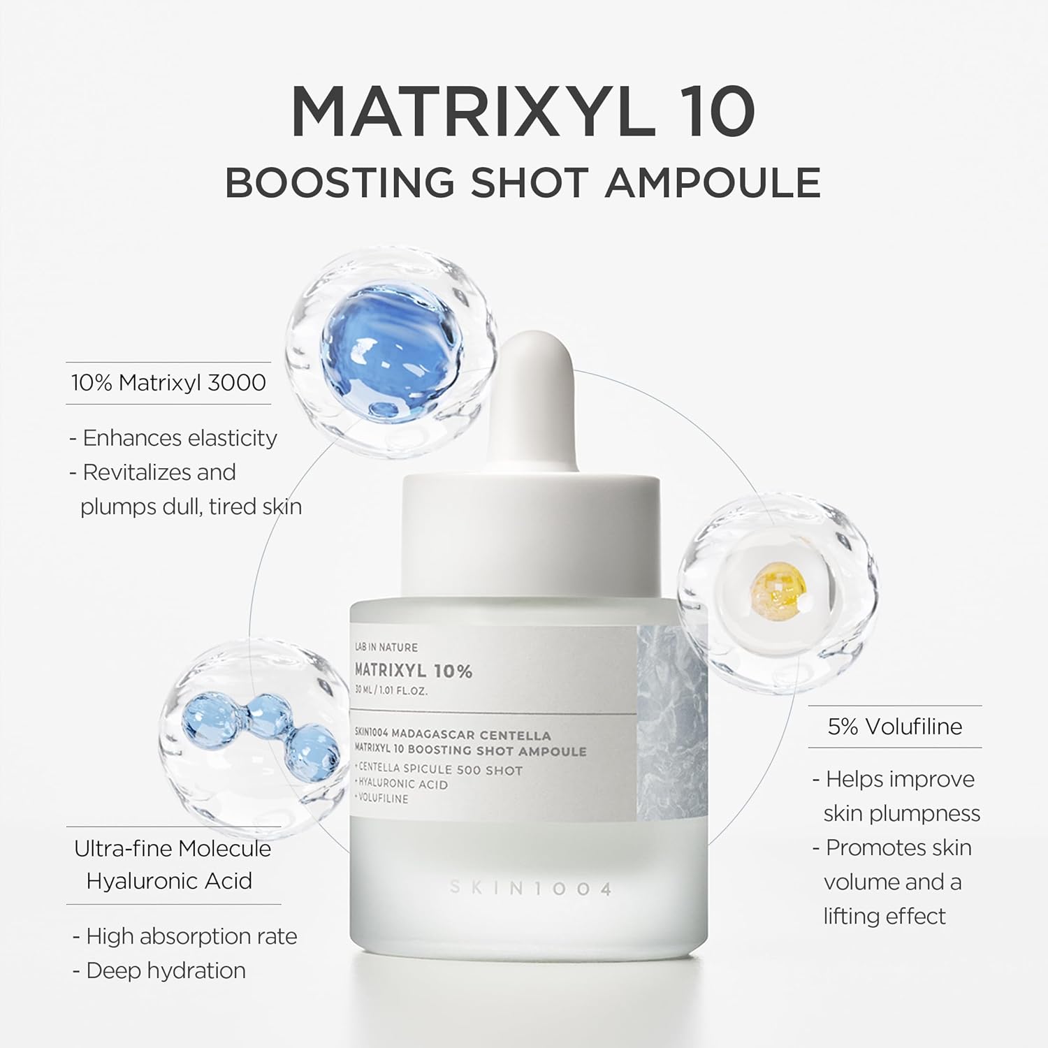 Thumbnail 1 de SKIN1004 Matrixyl 10% Boosting Shot Ampoule – Peptide-Driven Hydration and Firming