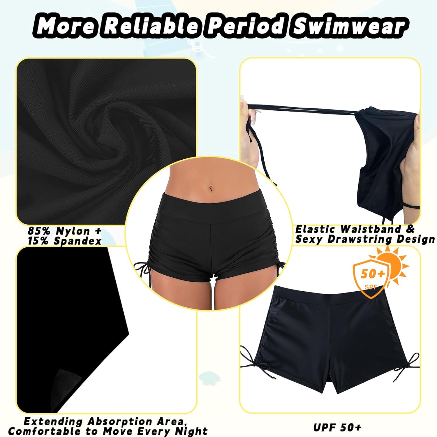Thumbnail 4 de Period Pants High Waisted Swim Bottoms