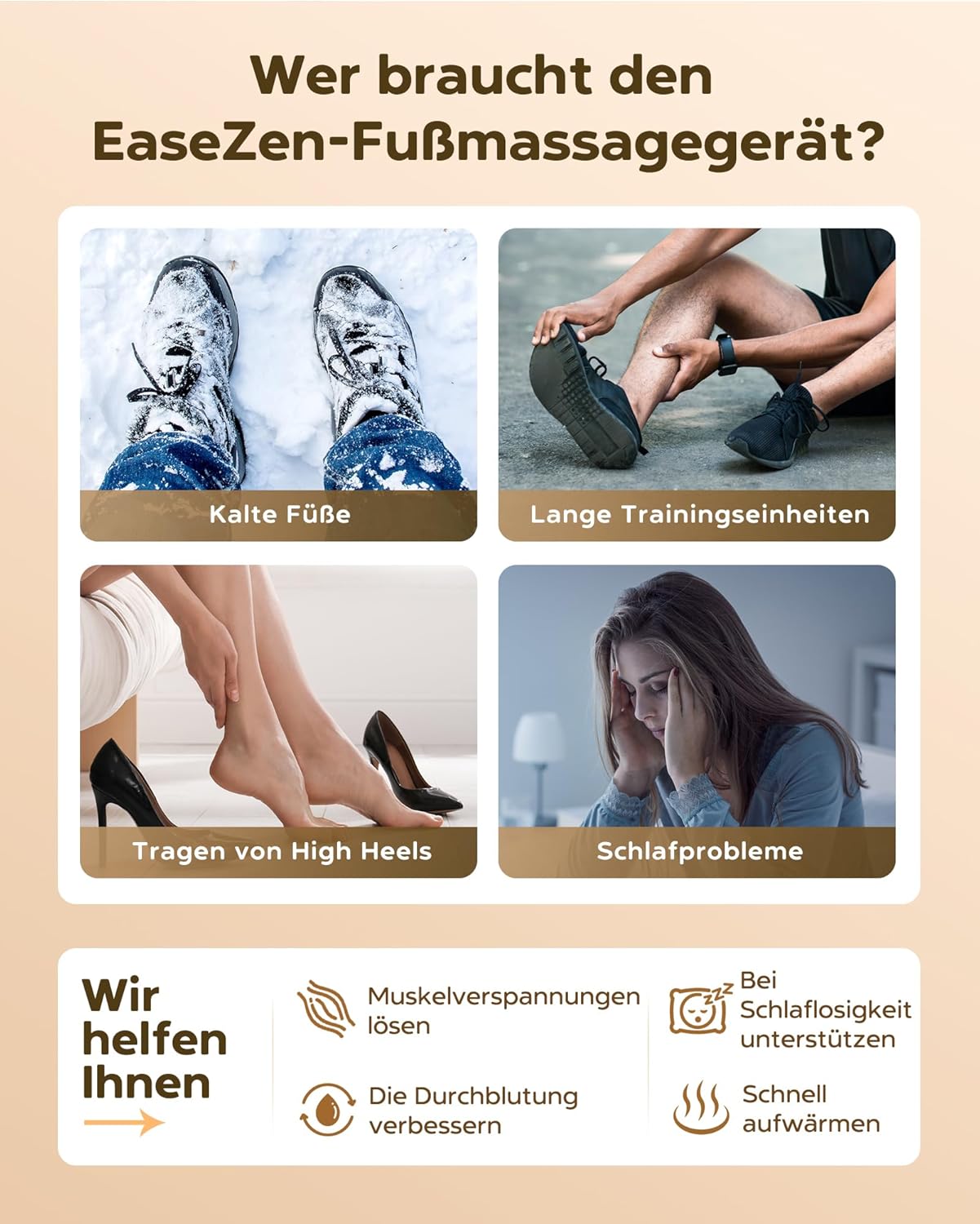 Thumbnail 6 de EaseZen Shiatsu Fußmassagegerät (2026 Upgrade) mit Fernbedienung & LCD-Display – bis Schuhgröße 48