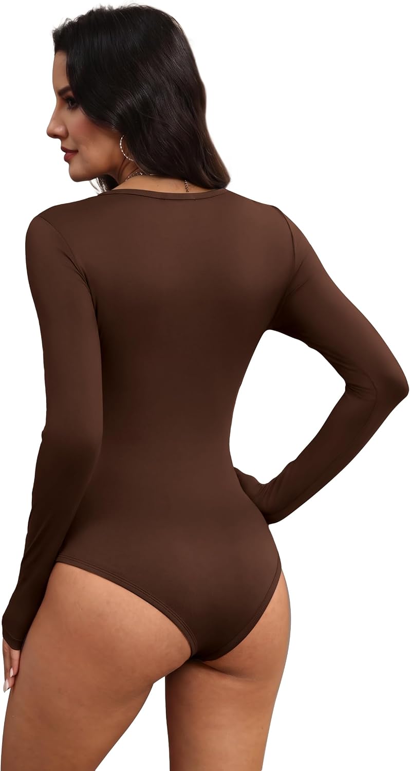 Thumbnail 4 de OFEEFAN Women's Bodysuit, Long Sleeve
