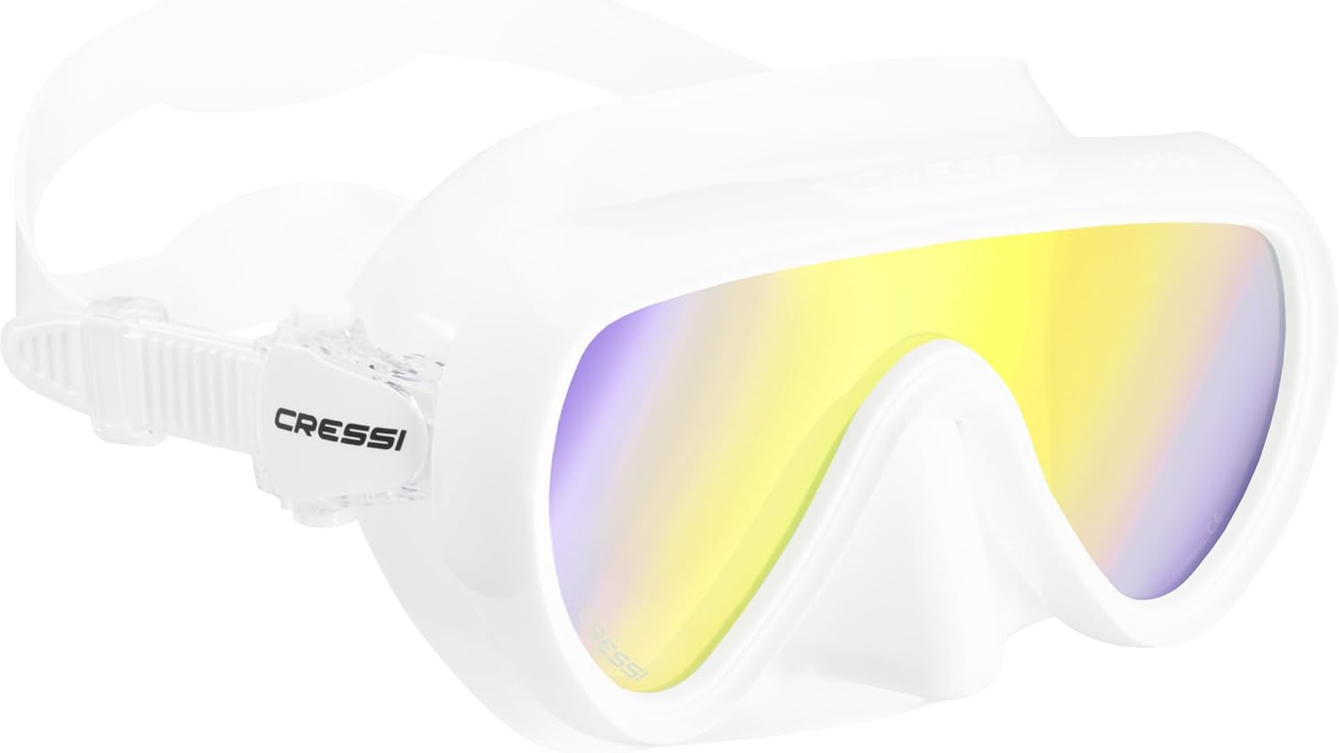 Detalle de Cressi Depuis 1946 - Honey, Masque Compact pour Femmes : silicone souple et verre ultra transparent, grand champ de vision