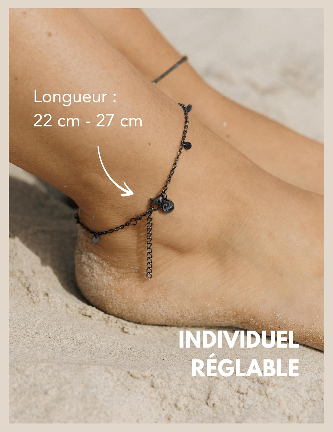 Detalle 2 de GD GOOD.designs Bracelet de cheville 22–27 cm 🩷