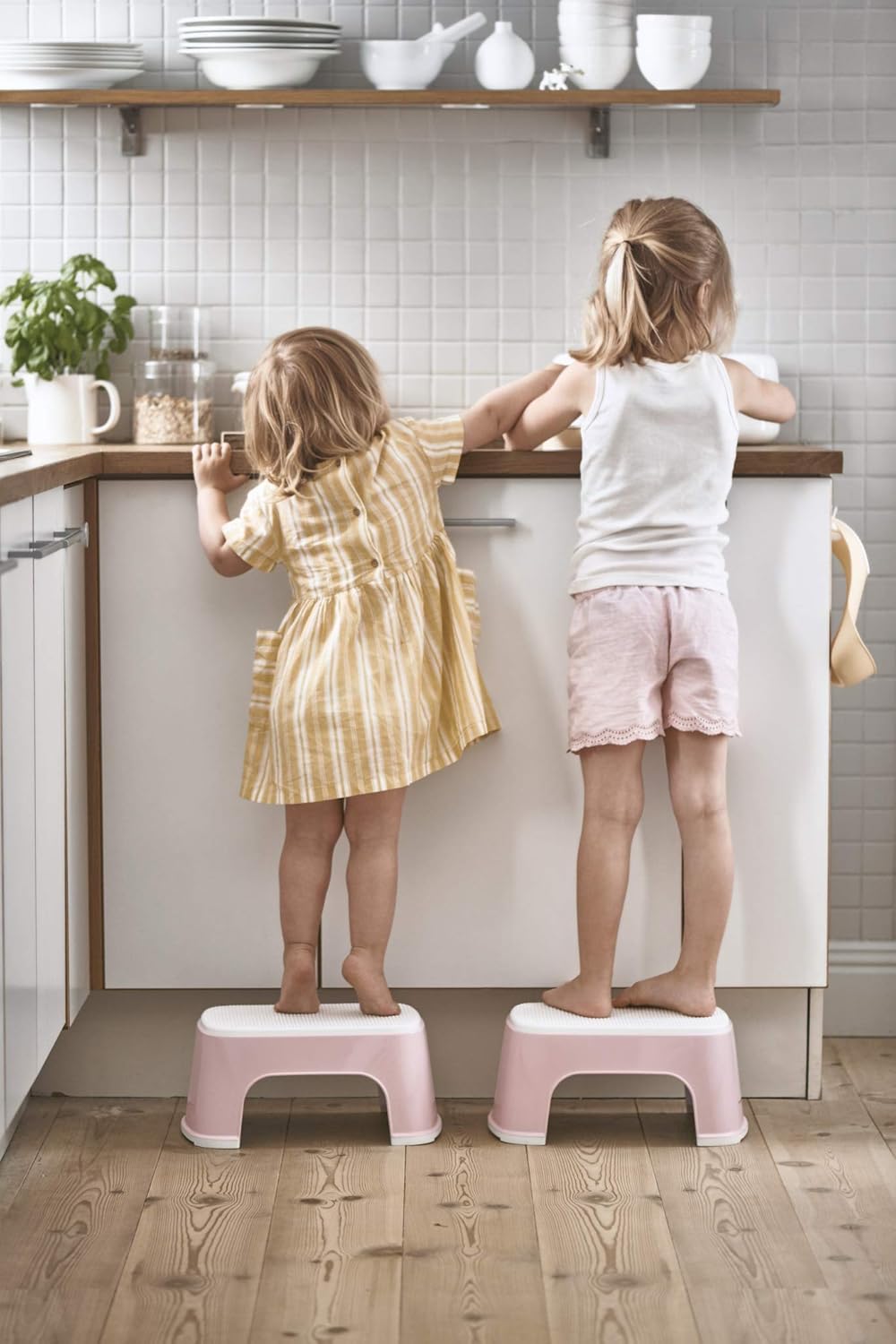 Thumbnail 2 de BabyBjörn Step Stool: Powder Pink/White