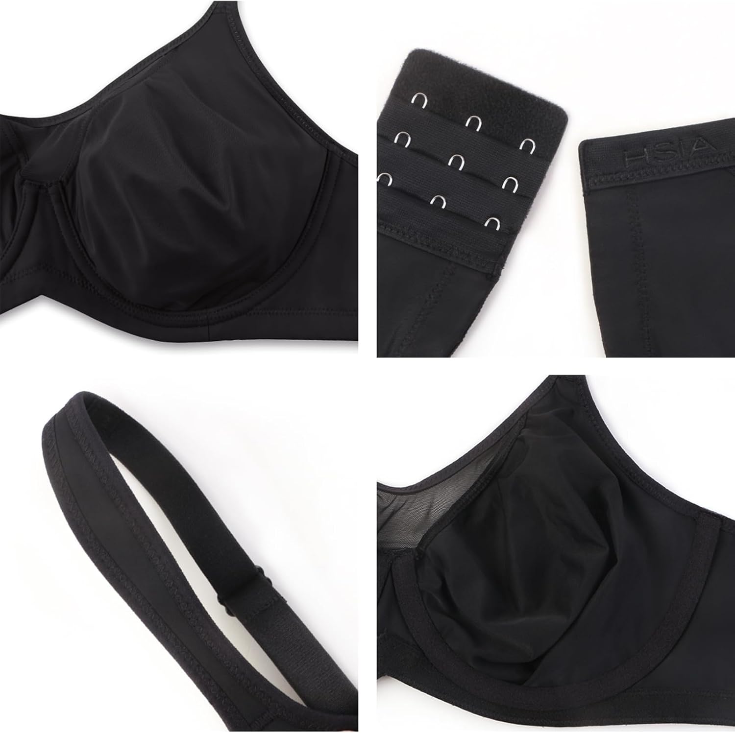 Thumbnail 5 de HSIA Minimizer Underwire Bra Plus Size