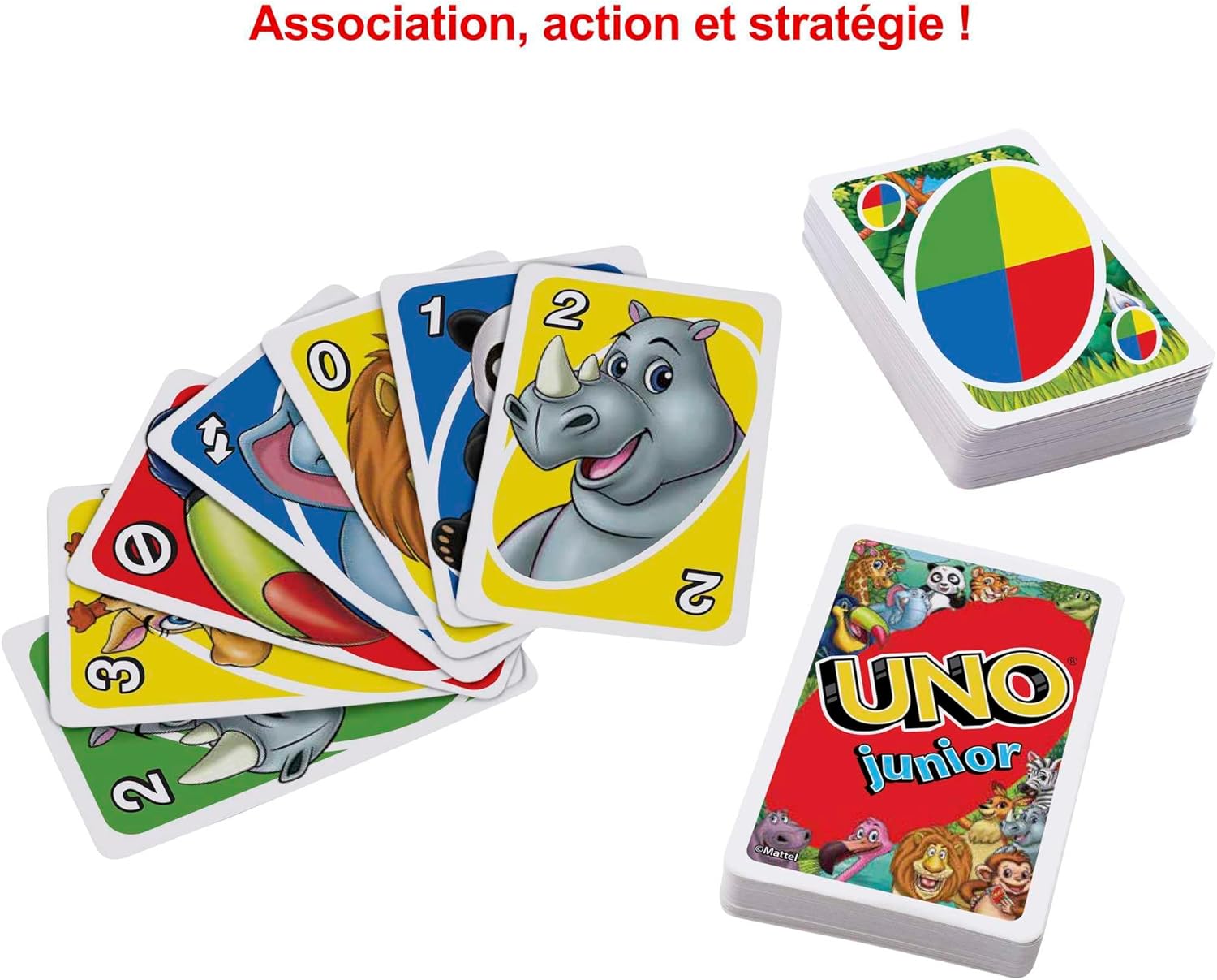 Thumbnail 2 de Mattel Games UNO Junior, Jeu de Cartes Familial — 2 à 4 joueurs, dès 3 ans
