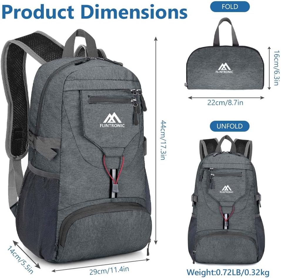 Detalle 2 de Flintronic Sac à Dos Pliable Ultraléger 20L