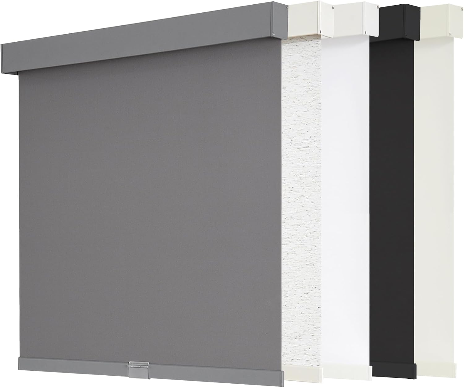 Detalle de AOSKY Cordless Blackout Roller Shade, 20" x 72", Grey with Free-Stop Control