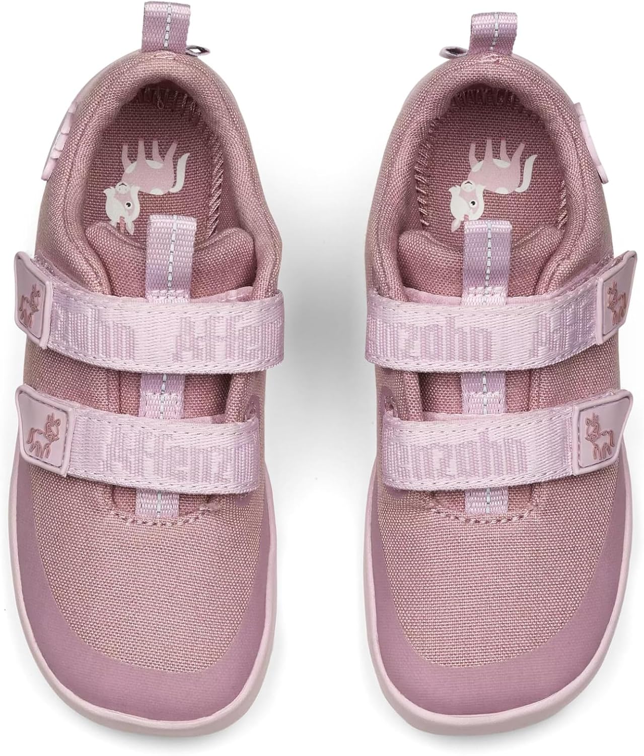 Detalle de Affenzahn Halbschuh Baumwolle Lucky – Vegan, Klettverschluss, rutschfest und flexibel für den Sommer (Größe 21–35)