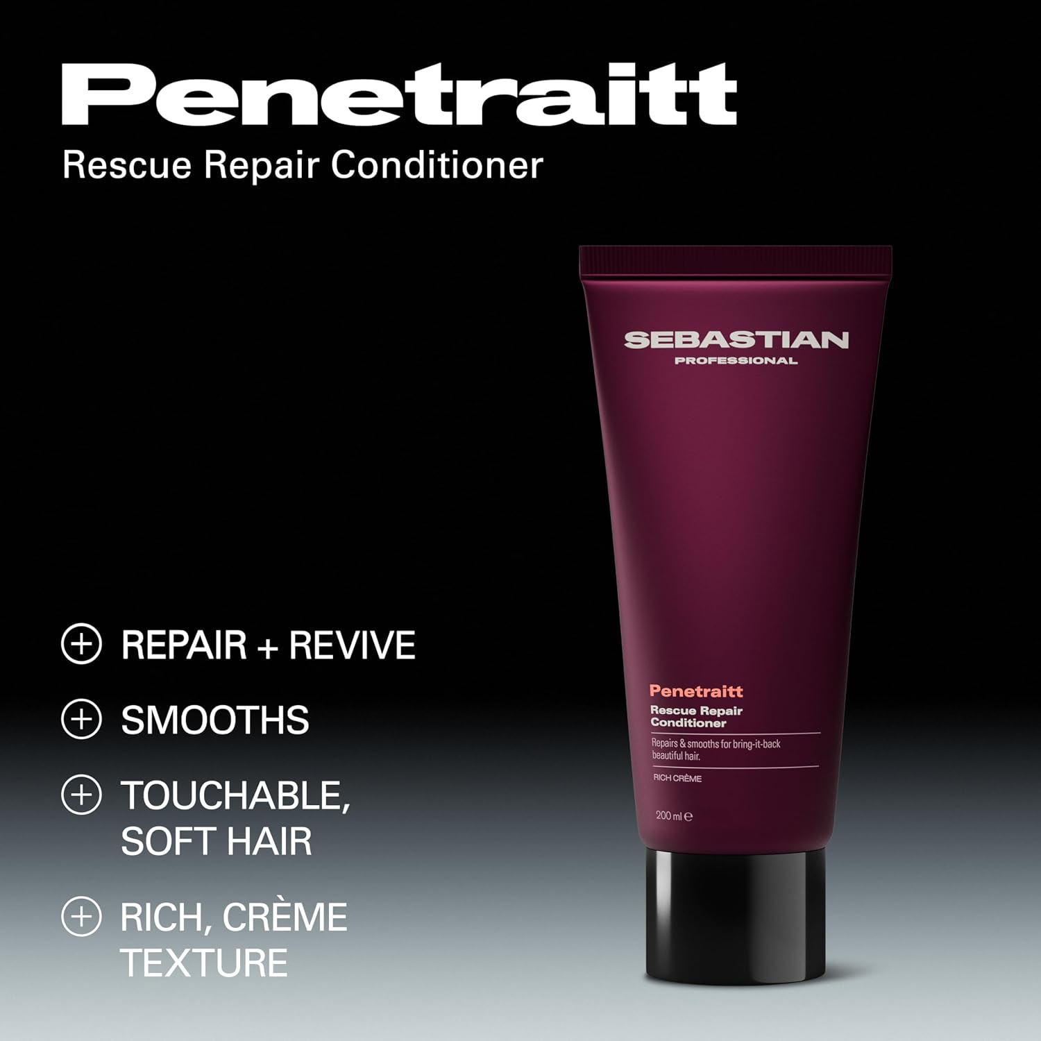 Detalle de Sebastian Professional Penetraitt Rescue Repair Conditioner – Deep Conditioner for Damaged Hair (1000ml)