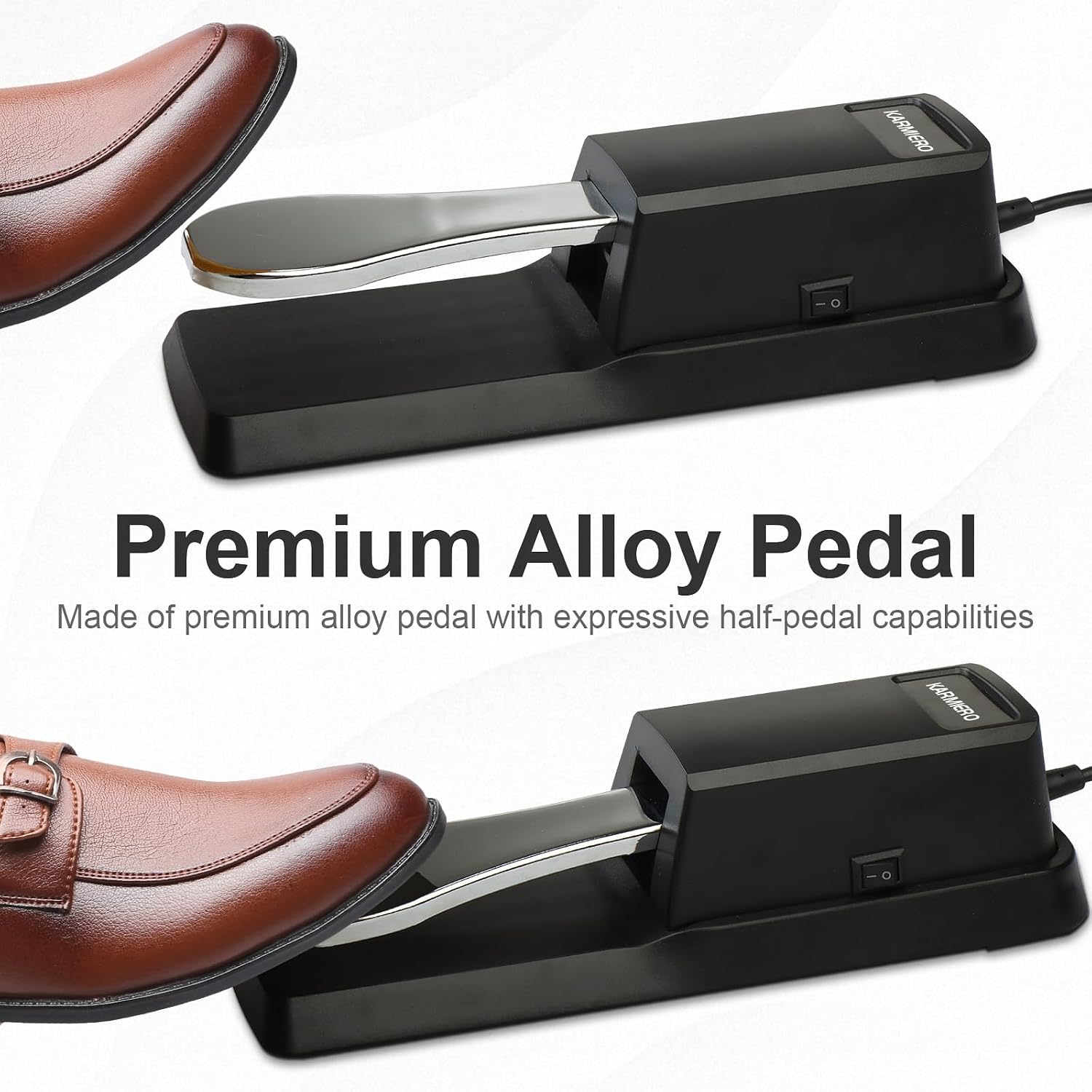 Thumbnail 4 de karmiero Pedal02 Sustain Pedal for Keyboard with Polarity Switch, 1/4-Inch Plug