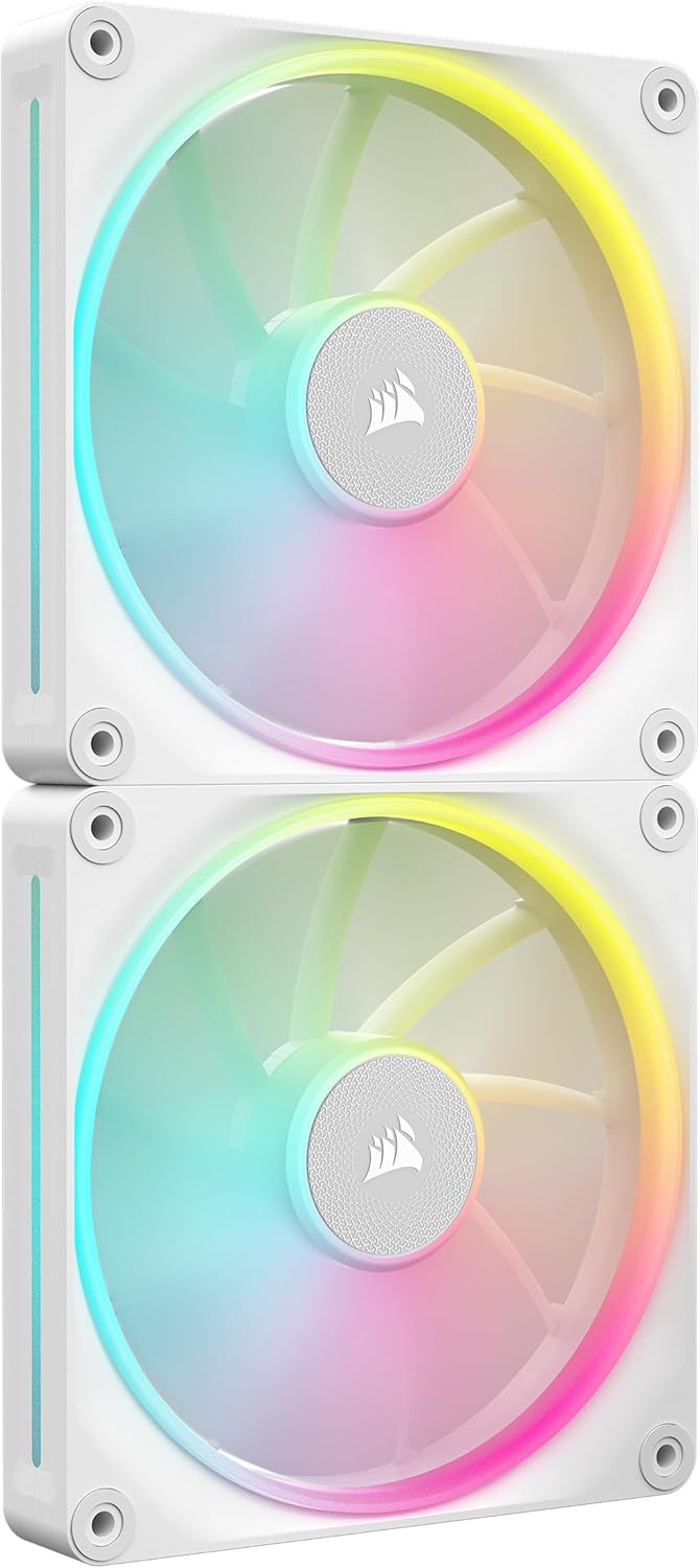 Thumbnail 5 de Corsair iCUE LINK LX120 RGB 120mm PWM-Lüfter Dreierpack – Dual Light Loops, iCUE LINK Hub, Weiß