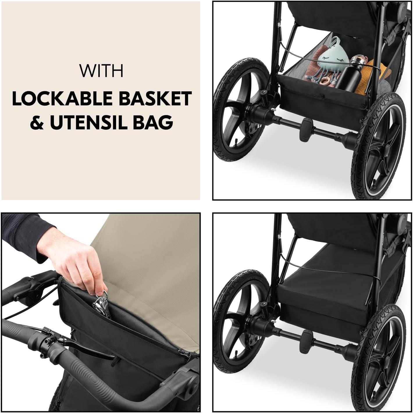 Thumbnail 6 de hauck Runner 3: Olive Heavy Duty All-Terrain Stroller