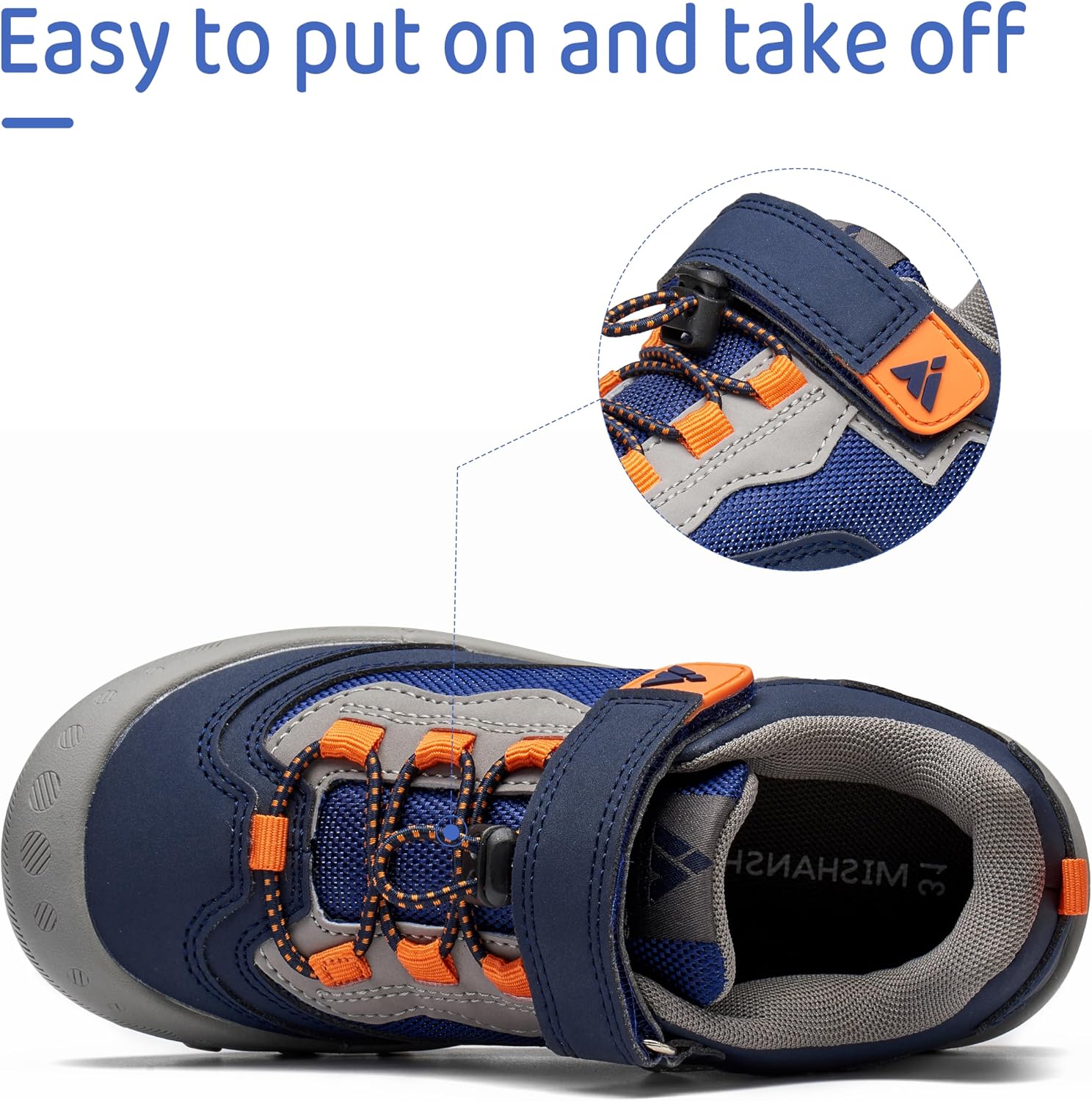 Detalle 2 de Mishansha Wanderschuhe Kinder Sports Sneaker – leichte Laufschuhe für Mädchen
