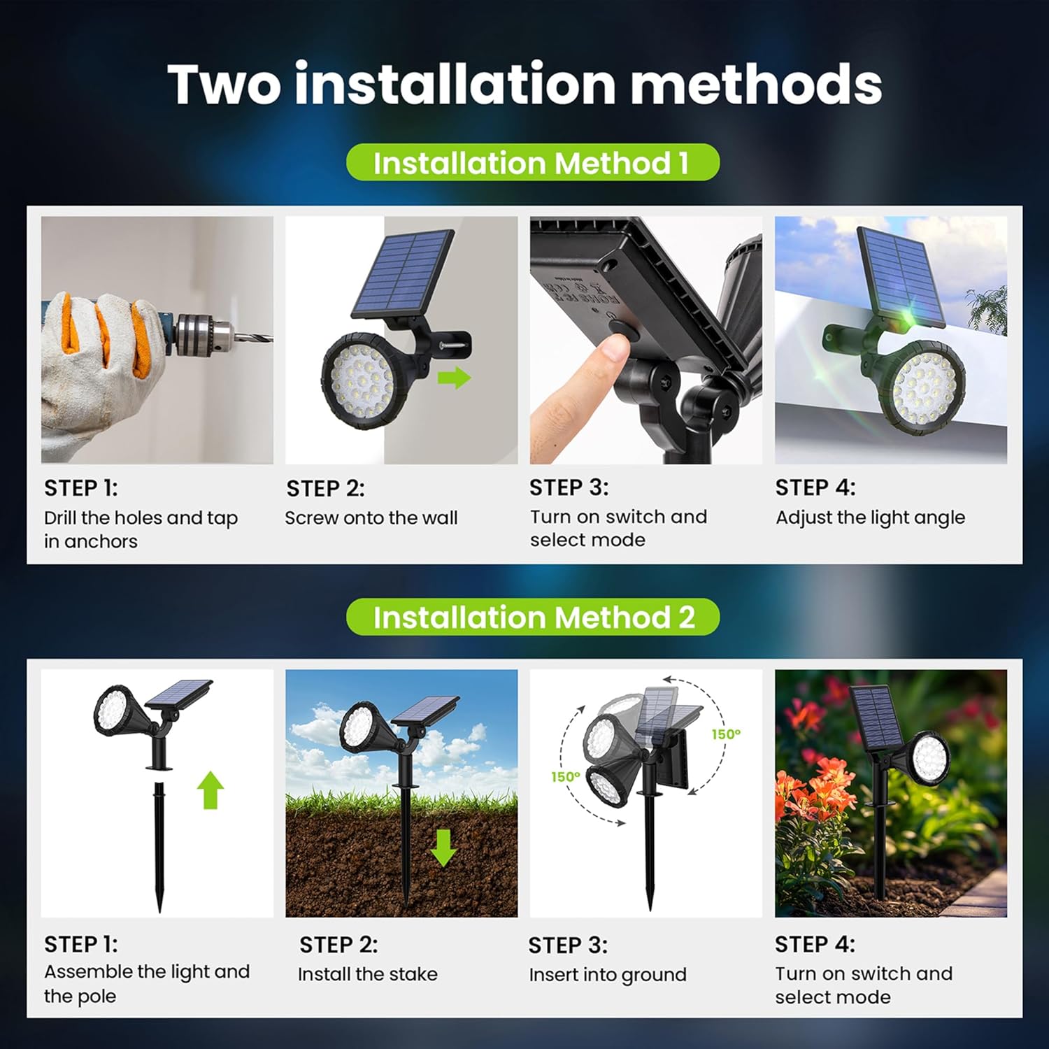 Thumbnail 5 de Solpex Solar Spot Lights 2 Pack