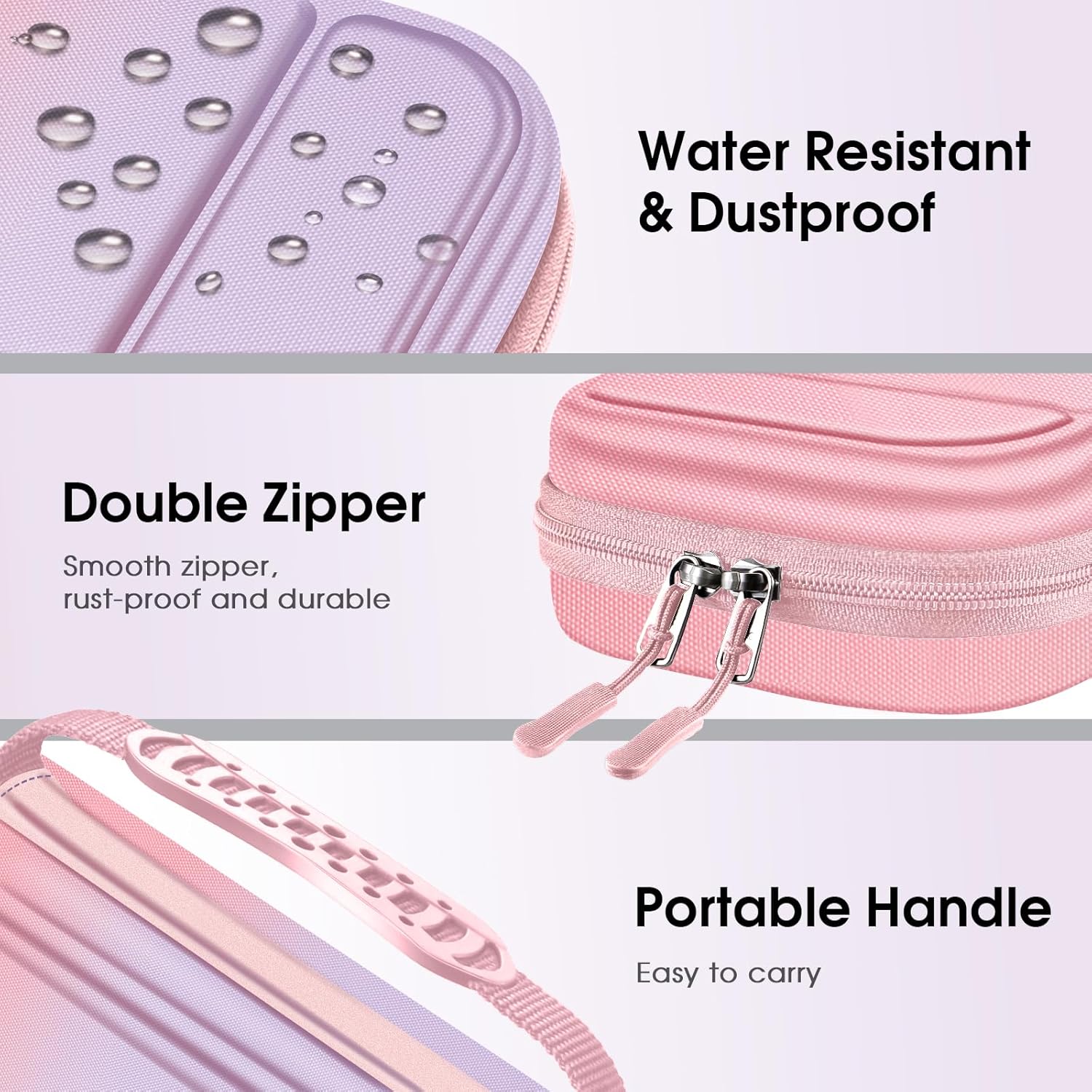 Detalle de FINTIE Carrying Case for Nintendo Switch 2 (2025) – Shockproof Hard Shell with Game Card Slots