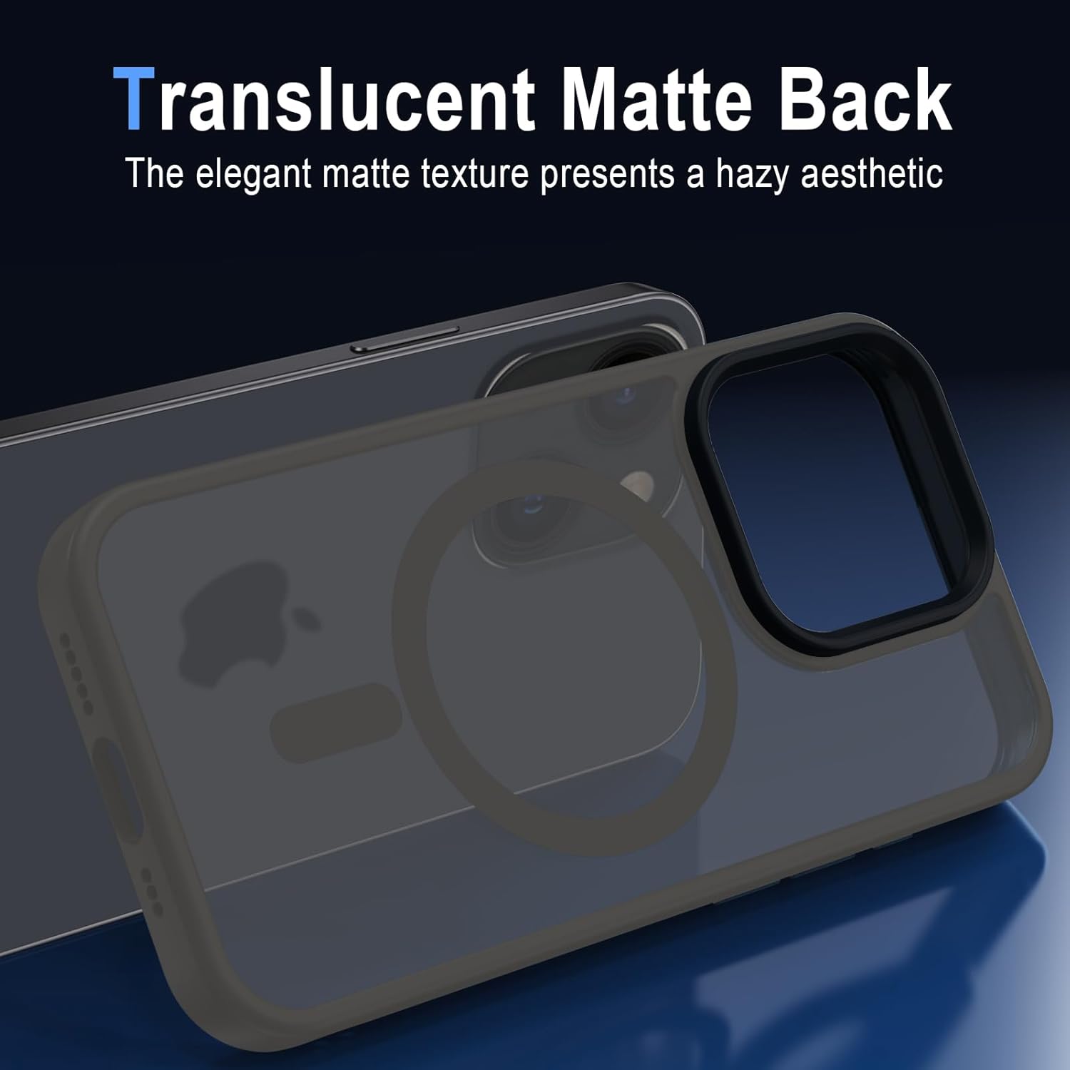 Thumbnail 4 de XTCASE Coque iPhone 15 Magnétique Compatible MagSafe — Gris translucide, mince et résistante
