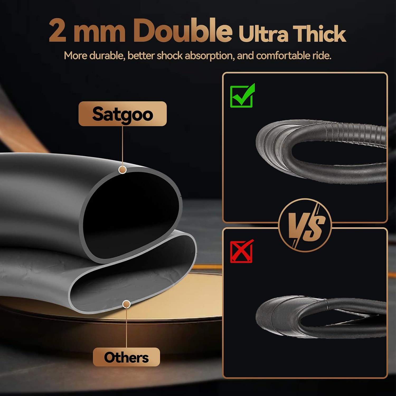 Thumbnail 1 de Satgoo E Scooter 8,5 Zoll Schlauch 2 mm